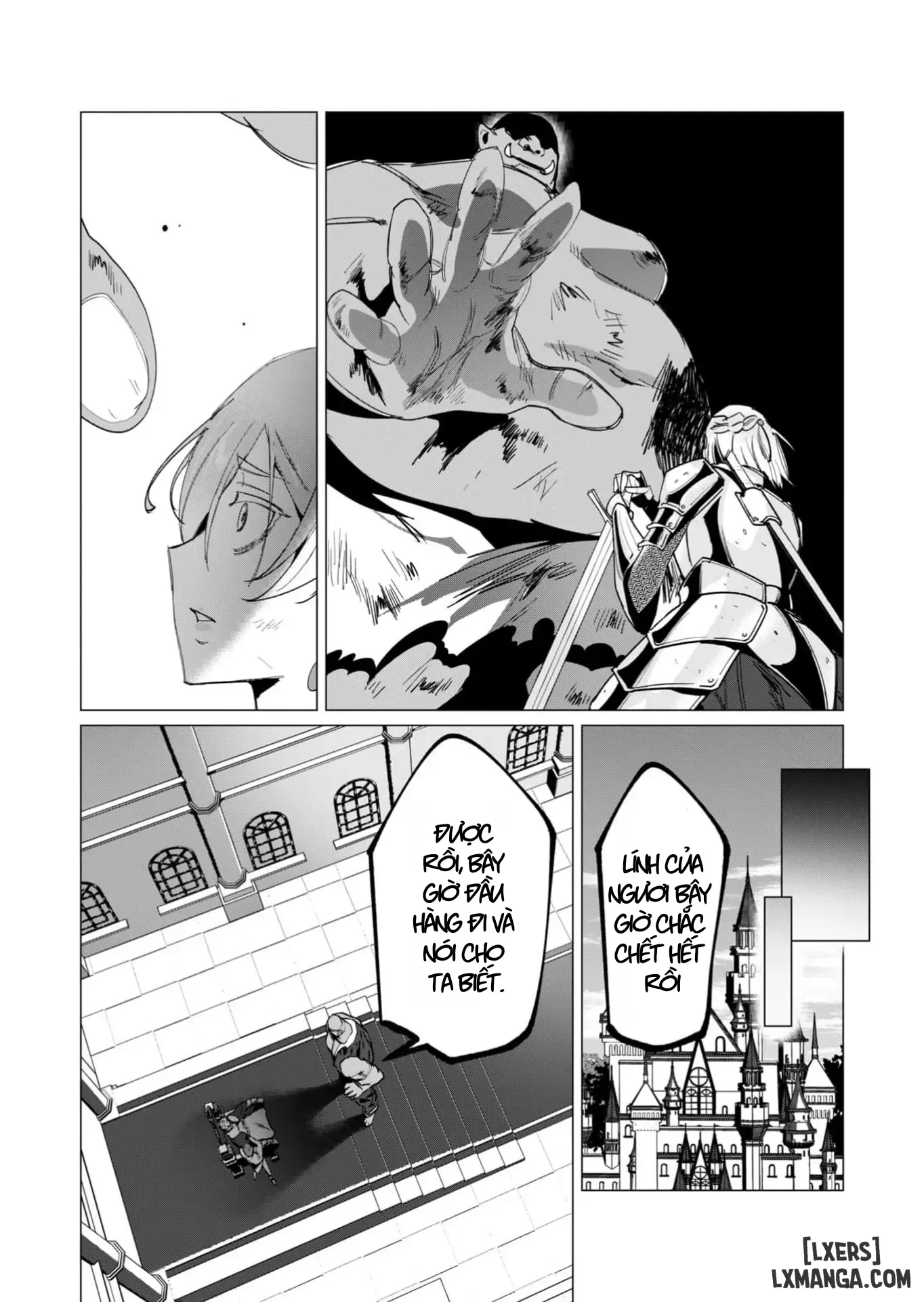 HentaiVN.net - Ảnh 21 - The Hero Wants A Married Woman As A Reward - Chap 12 : Dũng Sĩ x Nữ Hiệp Sĩ x Orc King(Phần 3)