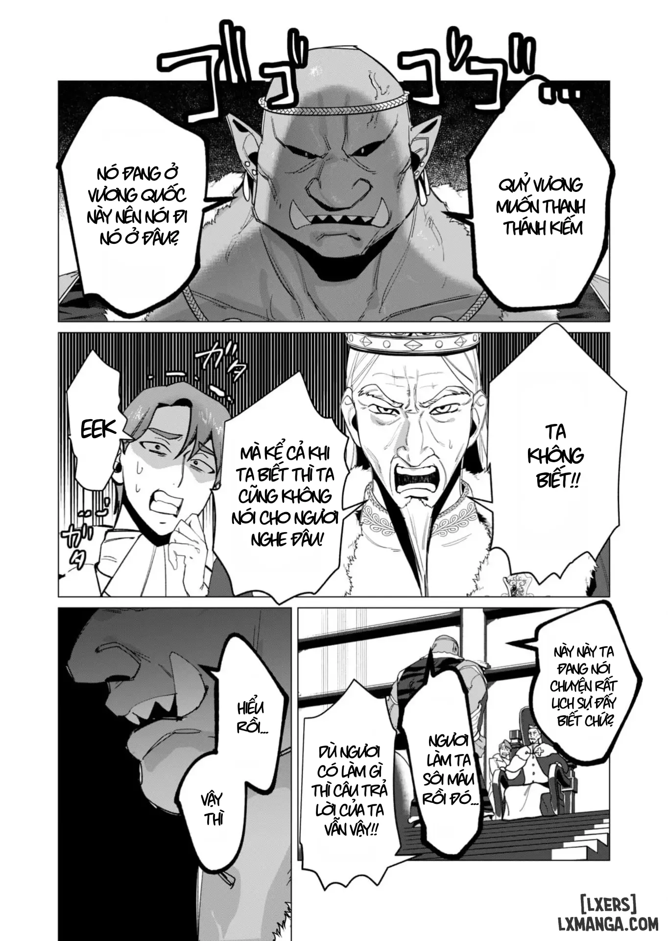 HentaiVN.net - Ảnh 22 - The Hero Wants A Married Woman As A Reward - Chap 12 : Dũng Sĩ x Nữ Hiệp Sĩ x Orc King(Phần 3)