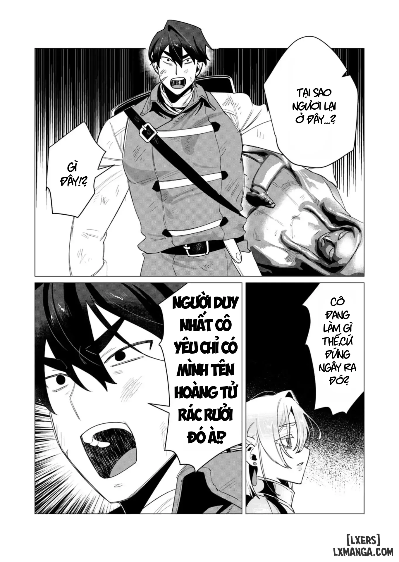 HentaiVN.net - Ảnh 12 - The Hero Wants A Married Woman As A Reward - Chap 13 : Dũng Sĩ x Nữ Hiệp Sĩ x Orc King(Phần 4)