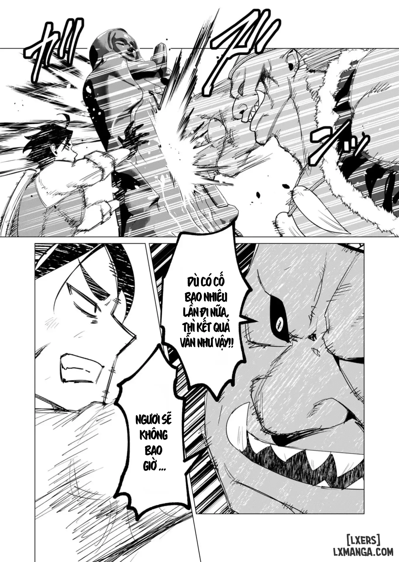 HentaiVN.net - Ảnh 14 - The Hero Wants A Married Woman As A Reward - Chap 13 : Dũng Sĩ x Nữ Hiệp Sĩ x Orc King(Phần 4)