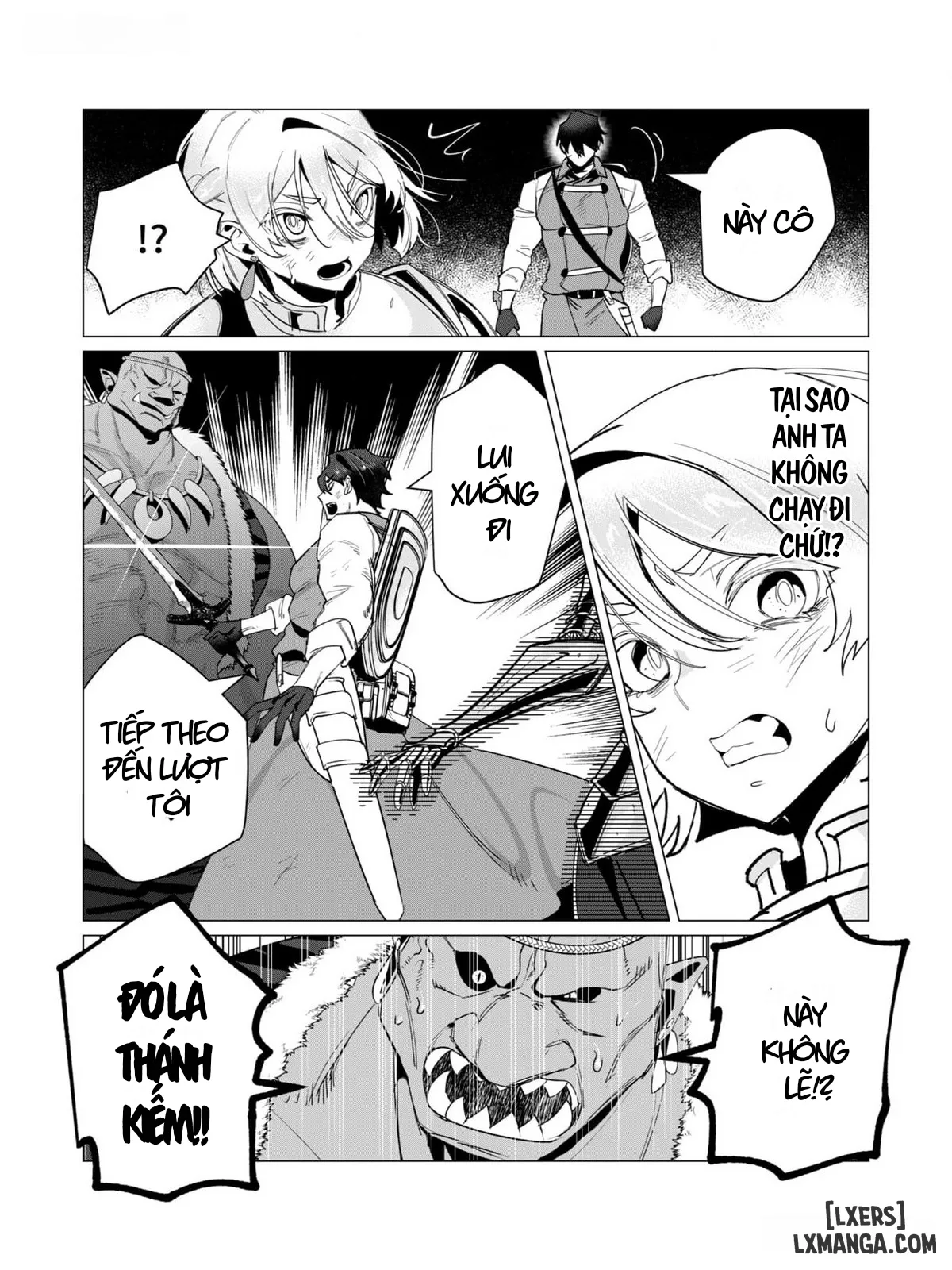 HentaiVN.net - Ảnh 21 - The Hero Wants A Married Woman As A Reward - Chap 13 : Dũng Sĩ x Nữ Hiệp Sĩ x Orc King(Phần 4)
