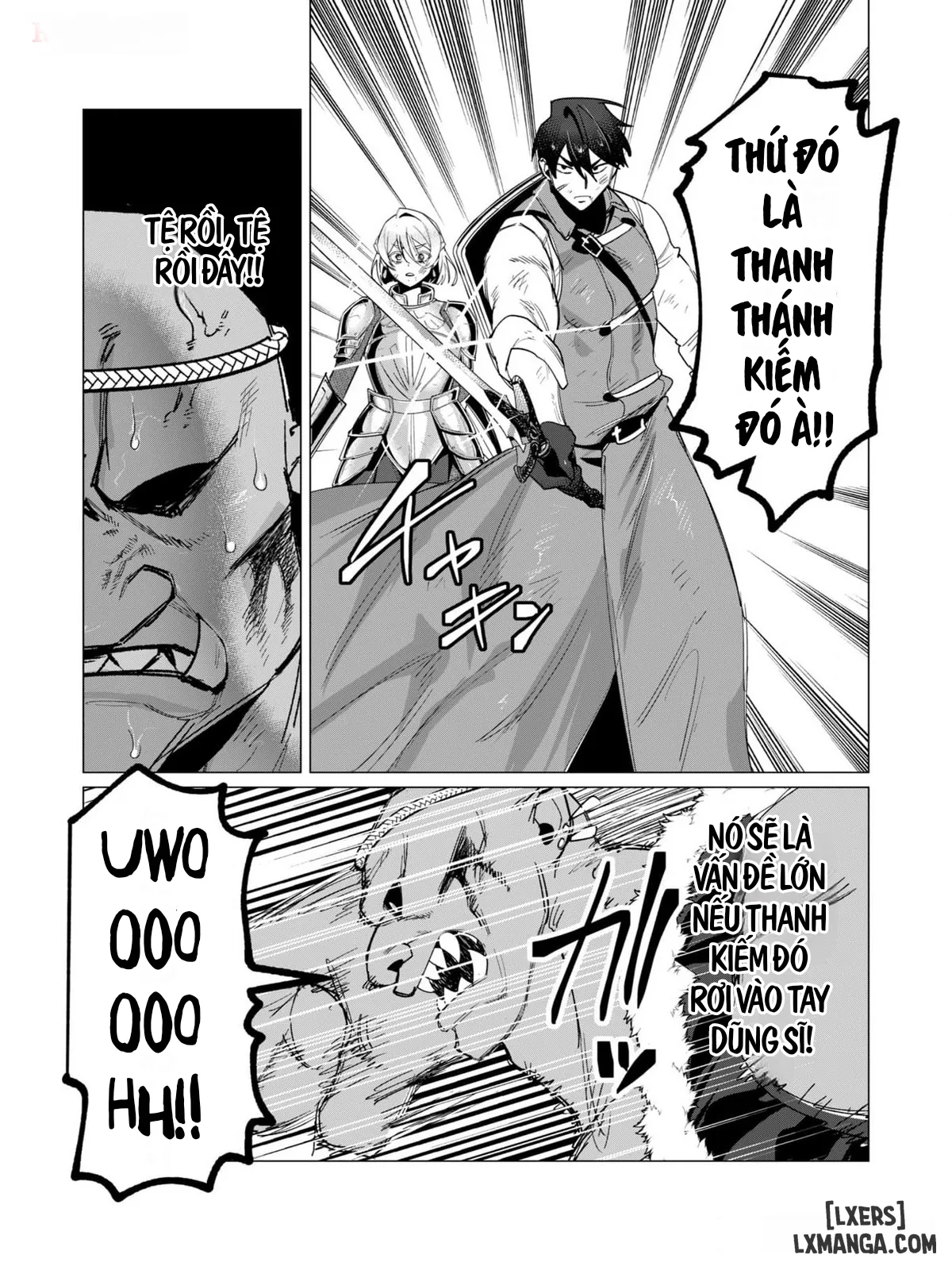 HentaiVN.net - Ảnh 22 - The Hero Wants A Married Woman As A Reward - Chap 13 : Dũng Sĩ x Nữ Hiệp Sĩ x Orc King(Phần 4)