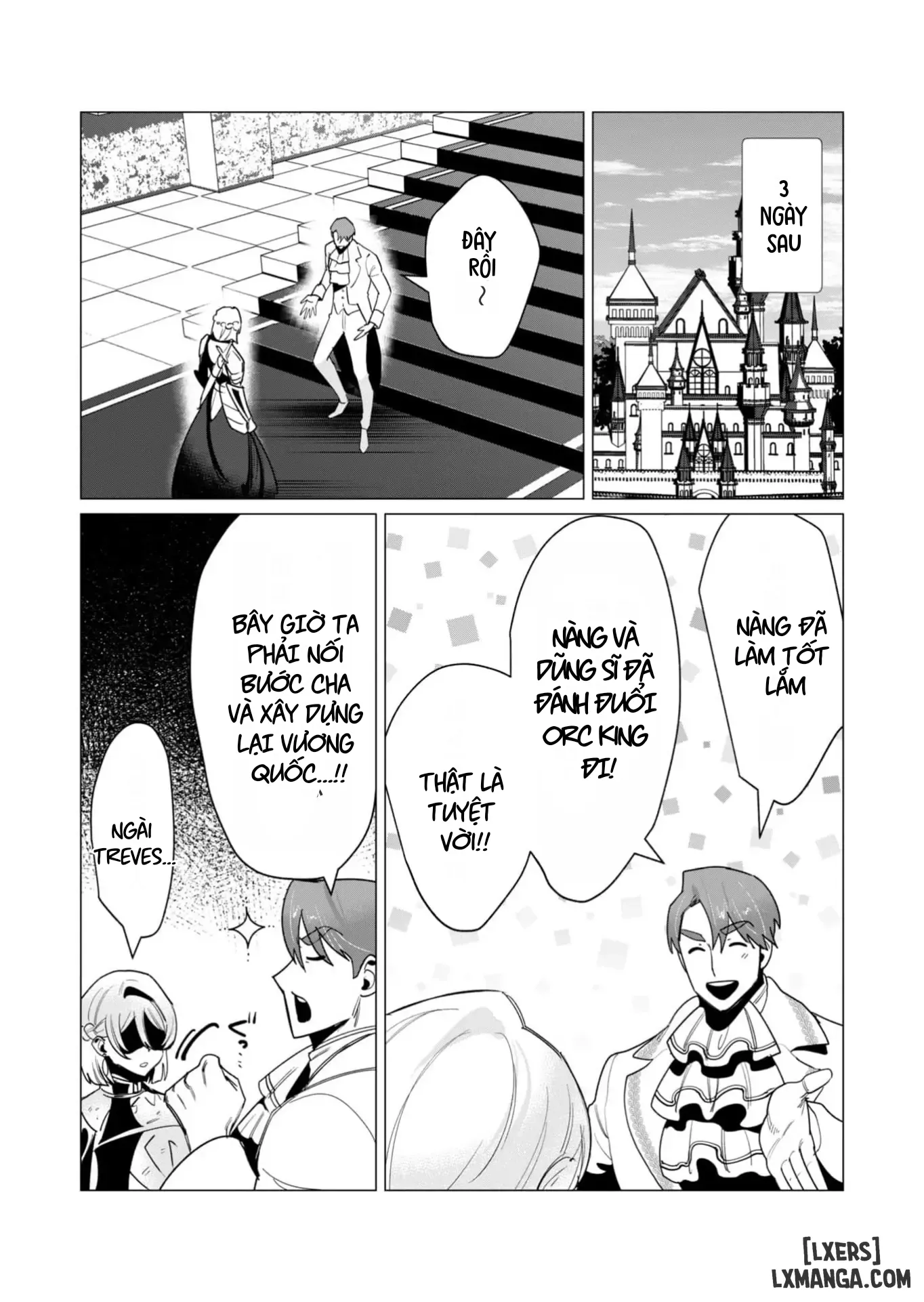 HentaiVN.net - Ảnh 26 - The Hero Wants A Married Woman As A Reward - Chap 13 : Dũng Sĩ x Nữ Hiệp Sĩ x Orc King(Phần 4)