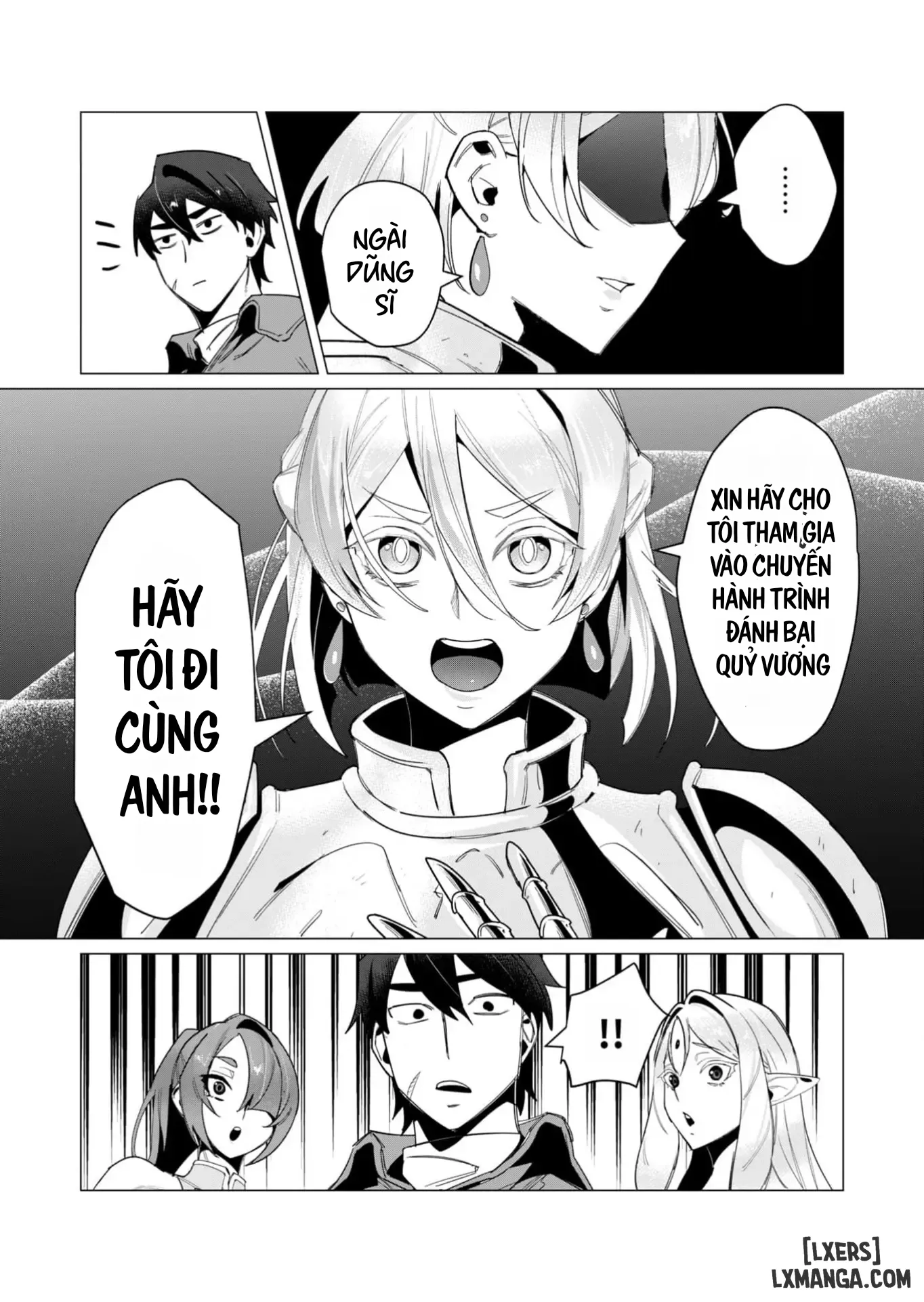 HentaiVN.net - Ảnh 30 - The Hero Wants A Married Woman As A Reward - Chap 13 : Dũng Sĩ x Nữ Hiệp Sĩ x Orc King(Phần 4)