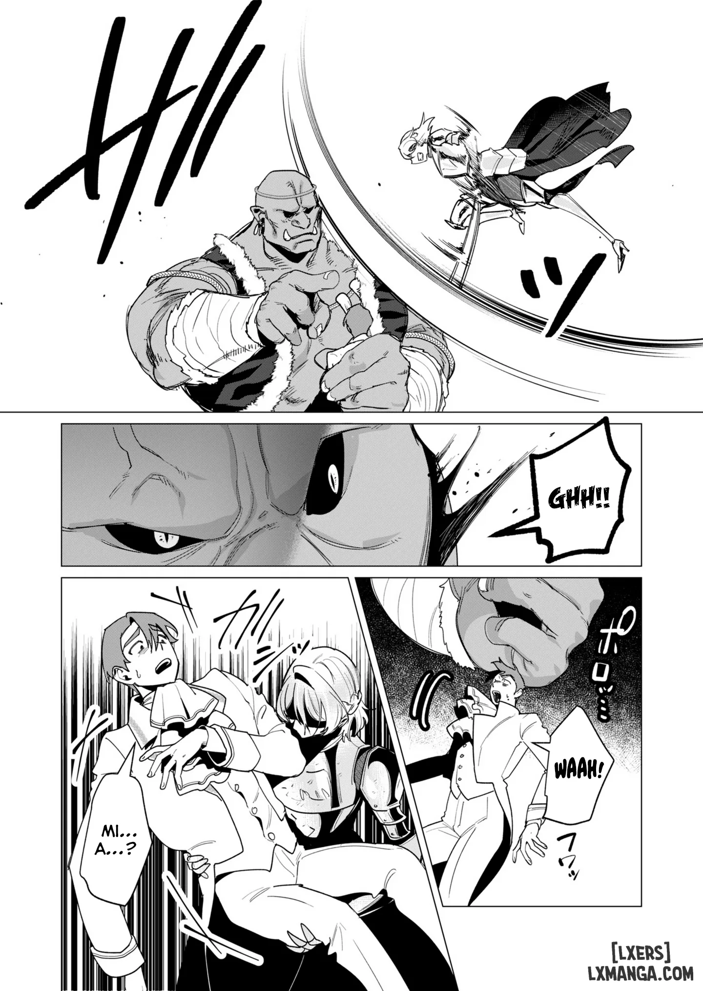 HentaiVN.net - Ảnh 4 - The Hero Wants A Married Woman As A Reward - Chap 13 : Dũng Sĩ x Nữ Hiệp Sĩ x Orc King(Phần 4)