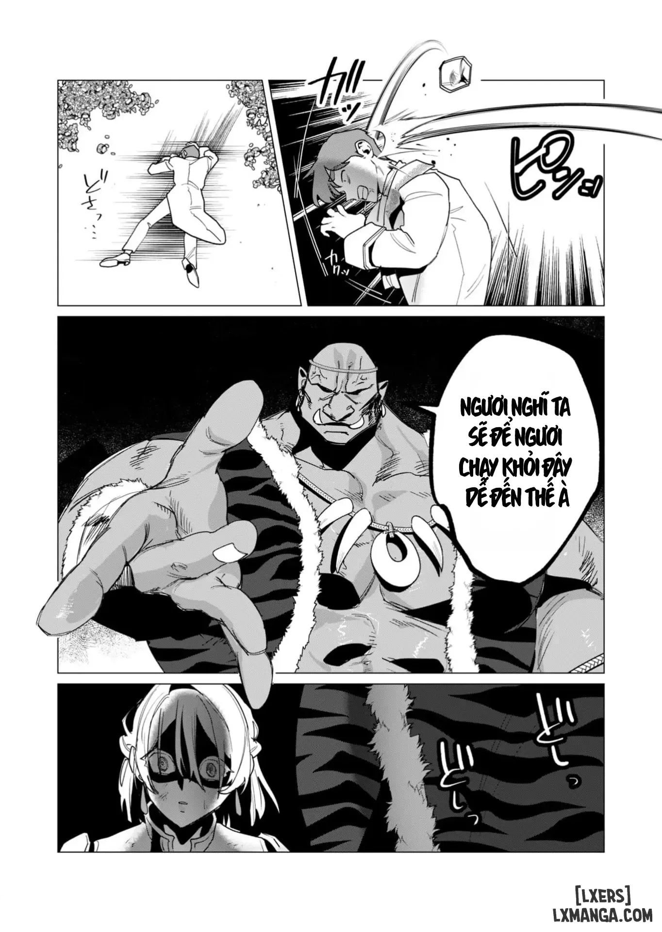 HentaiVN.net - Ảnh 9 - The Hero Wants A Married Woman As A Reward - Chap 13 : Dũng Sĩ x Nữ Hiệp Sĩ x Orc King(Phần 4)