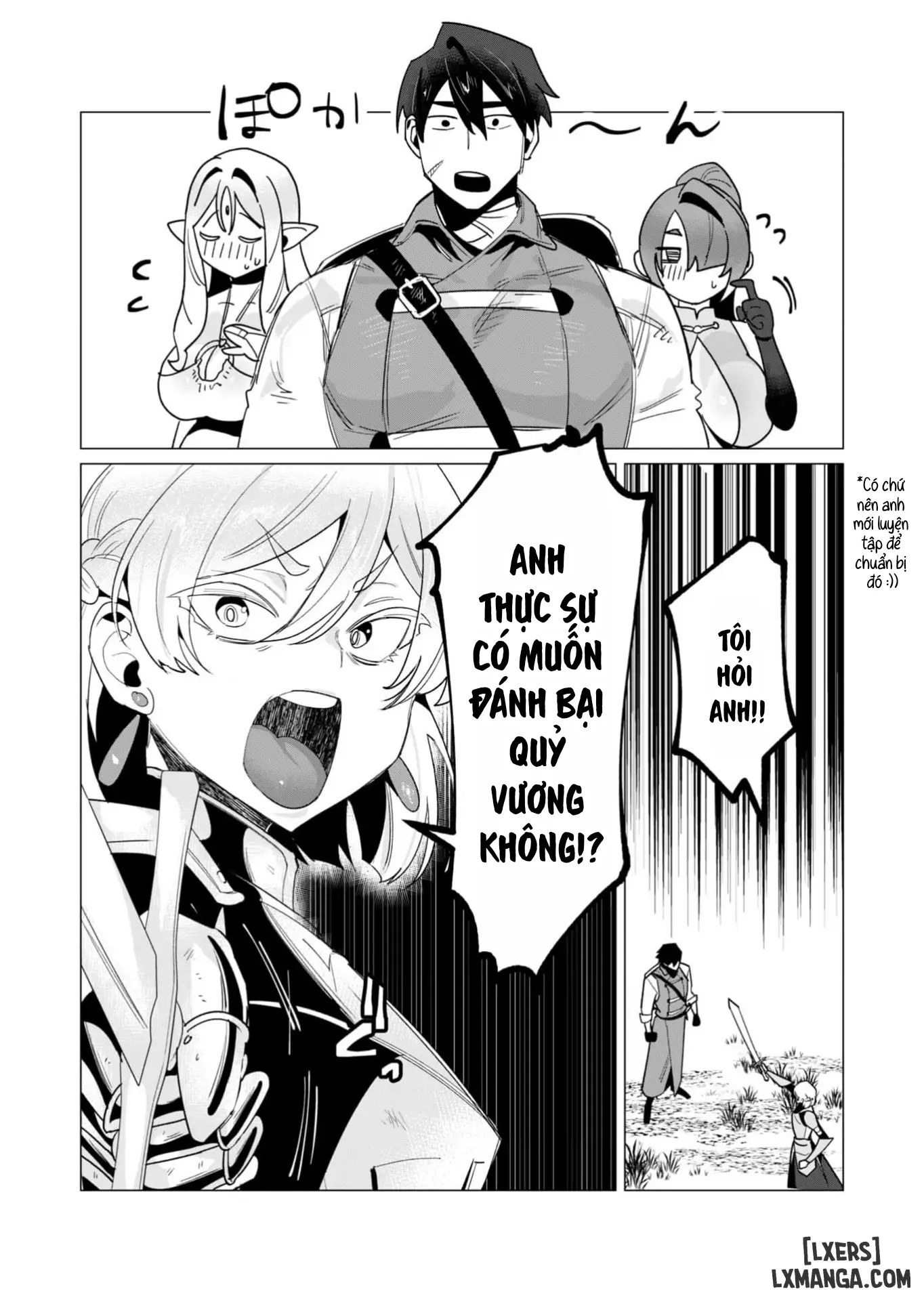 HentaiVN.net - Ảnh 19 - The Hero Wants A Married Woman As A Reward - Chap 14 : Dũng Sĩ và lời nguyền Dark Elf (Phần 1)