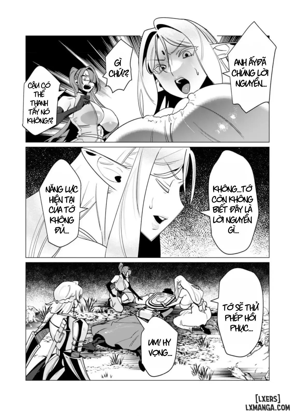 HentaiVN.net - Ảnh 26 - The Hero Wants A Married Woman As A Reward - Chap 14 : Dũng Sĩ và lời nguyền Dark Elf (Phần 1)