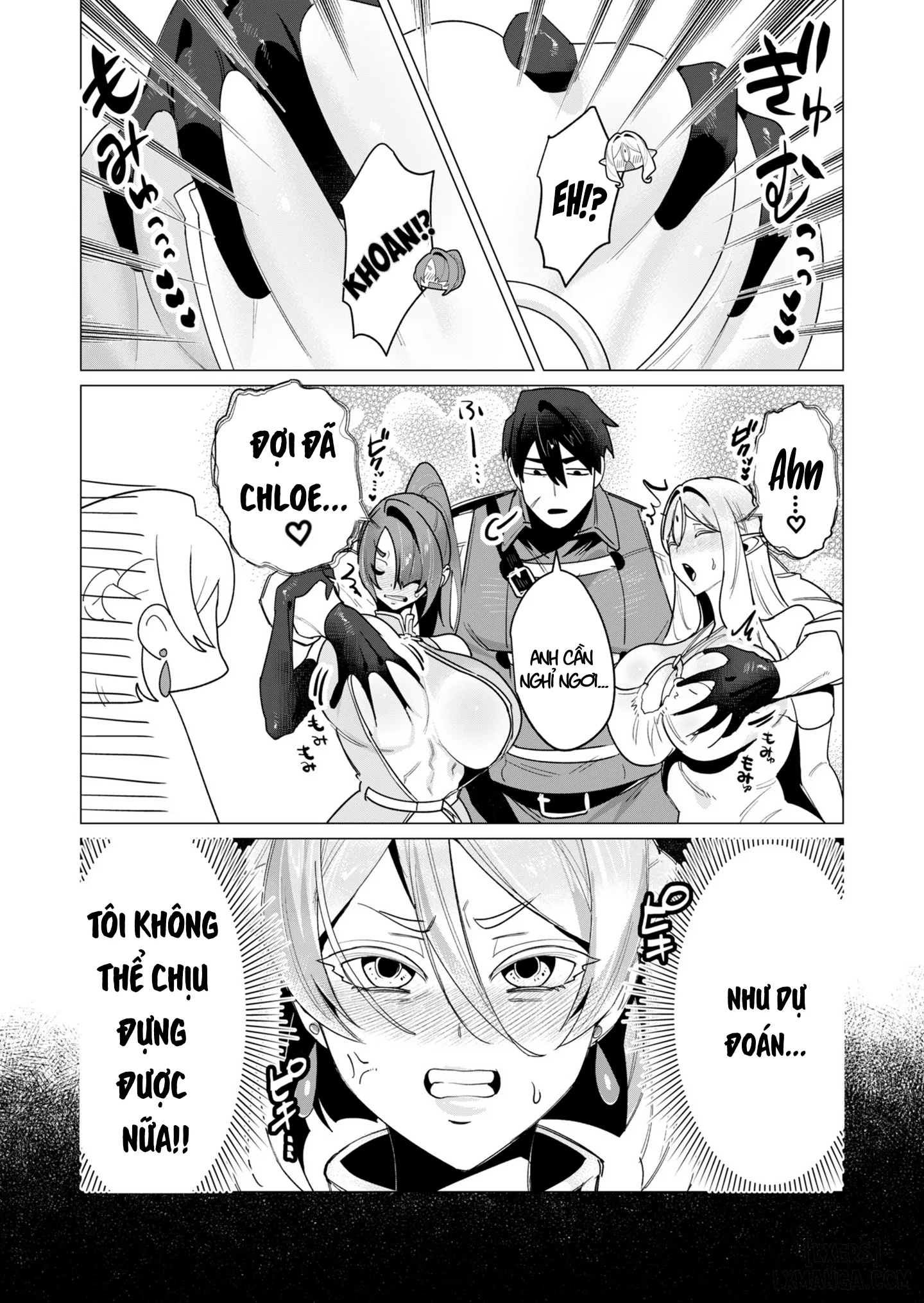 HentaiVN.net - Ảnh 4 - The Hero Wants A Married Woman As A Reward - Chap 14 : Dũng Sĩ và lời nguyền Dark Elf (Phần 1)