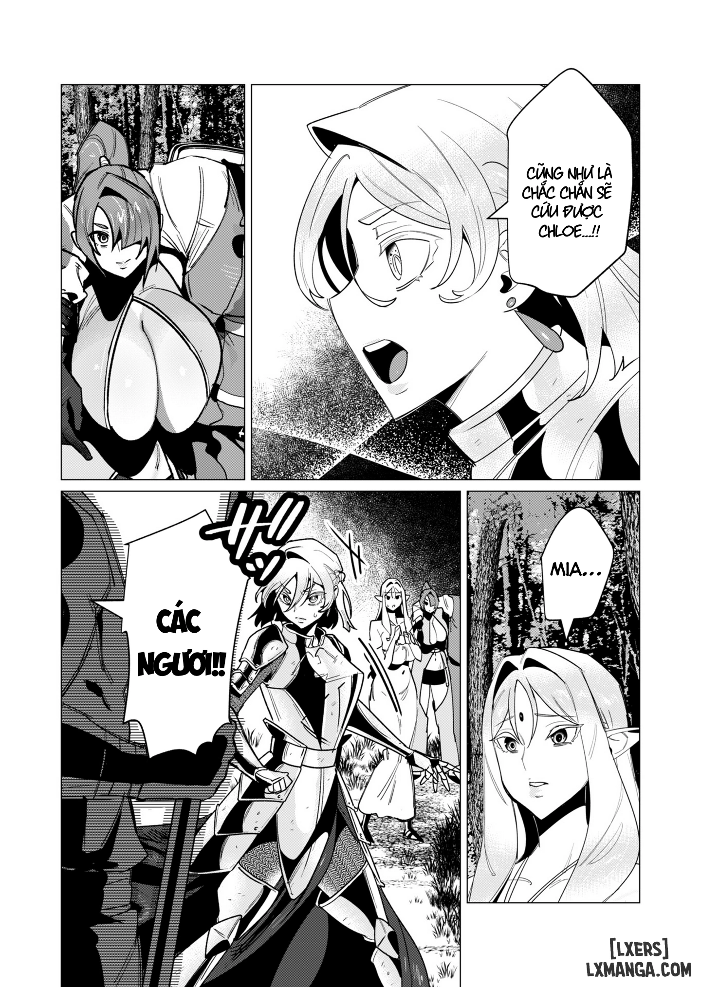 HentaiVN.net - Ảnh 13 - The Hero Wants A Married Woman As A Reward - Chap 15 : Dũng Sĩ và lời nguyền Dark Elf (Phần 2)