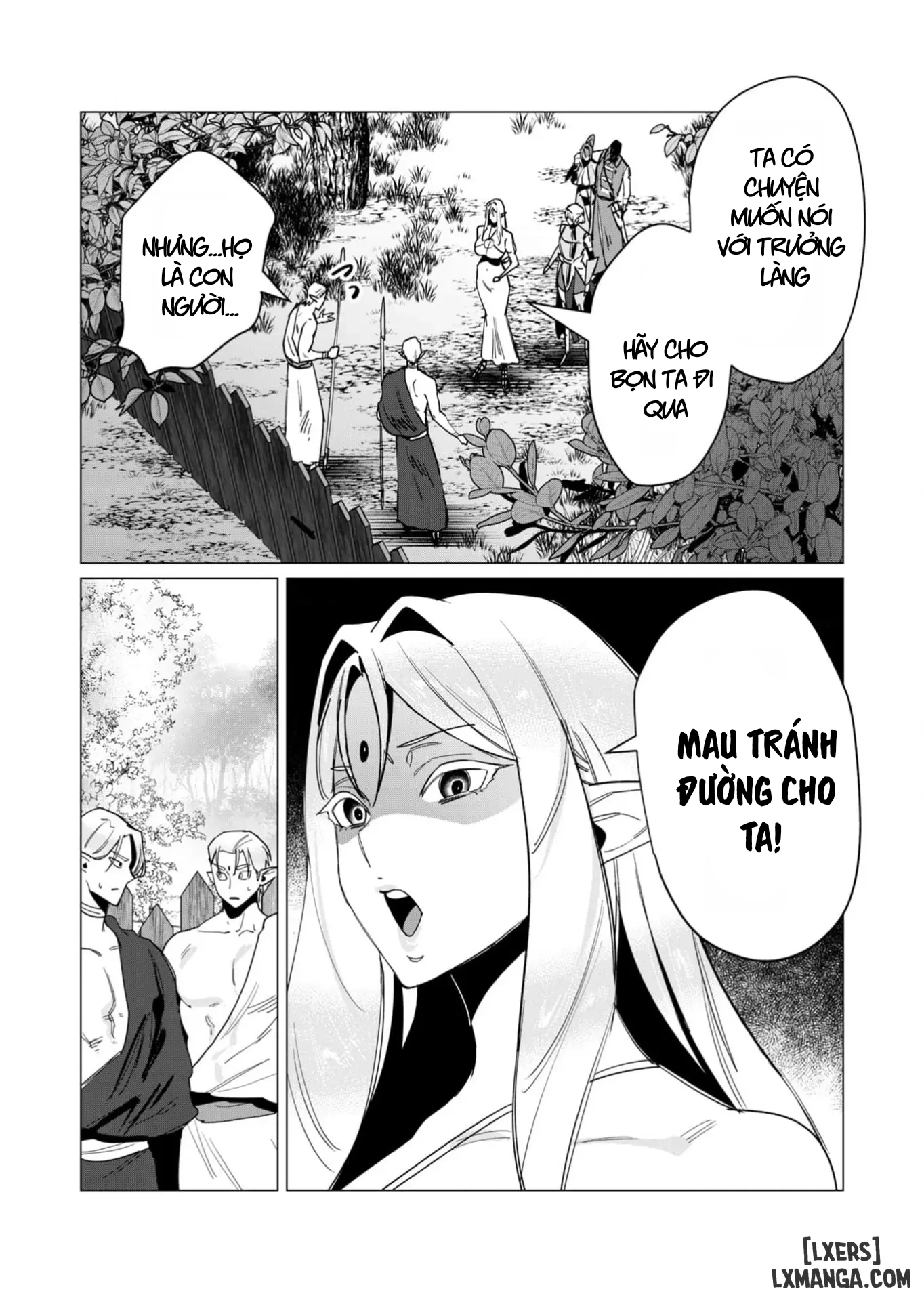 HentaiVN.net - Ảnh 17 - The Hero Wants A Married Woman As A Reward - Chap 15 : Dũng Sĩ và lời nguyền Dark Elf (Phần 2)