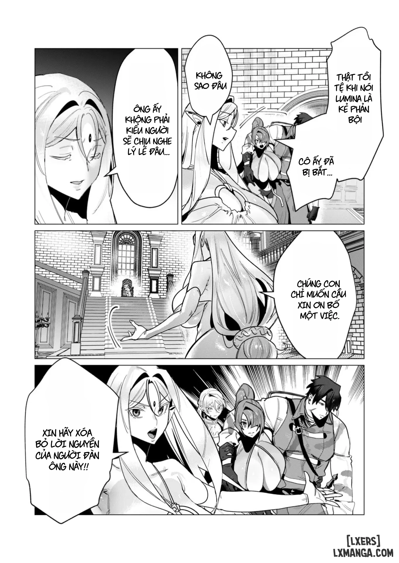 HentaiVN.net - Ảnh 21 - The Hero Wants A Married Woman As A Reward - Chap 15 : Dũng Sĩ và lời nguyền Dark Elf (Phần 2)