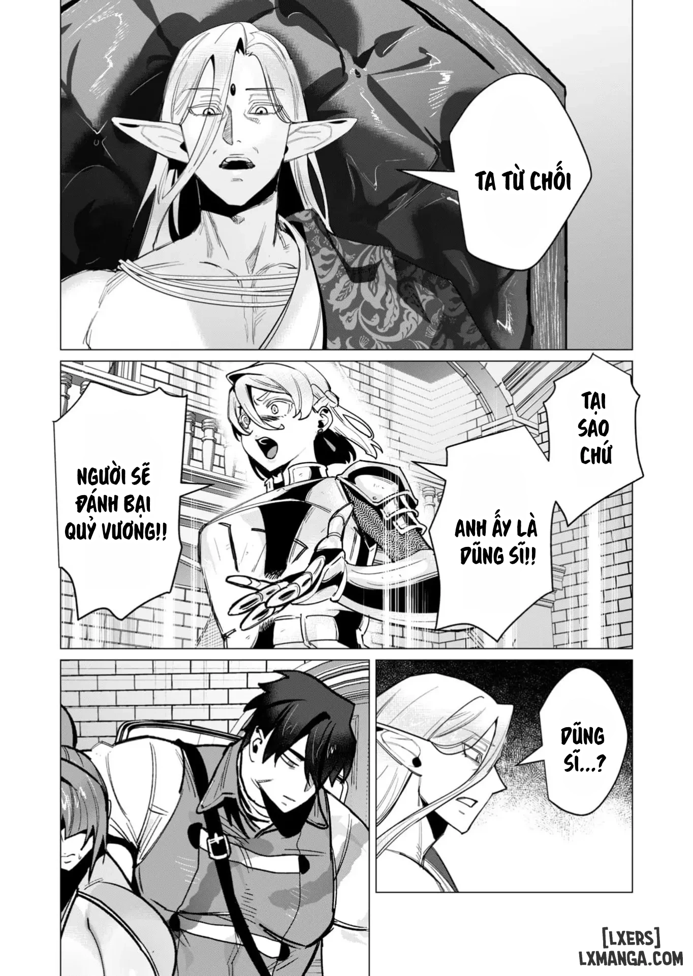 HentaiVN.net - Ảnh 22 - The Hero Wants A Married Woman As A Reward - Chap 15 : Dũng Sĩ và lời nguyền Dark Elf (Phần 2)
