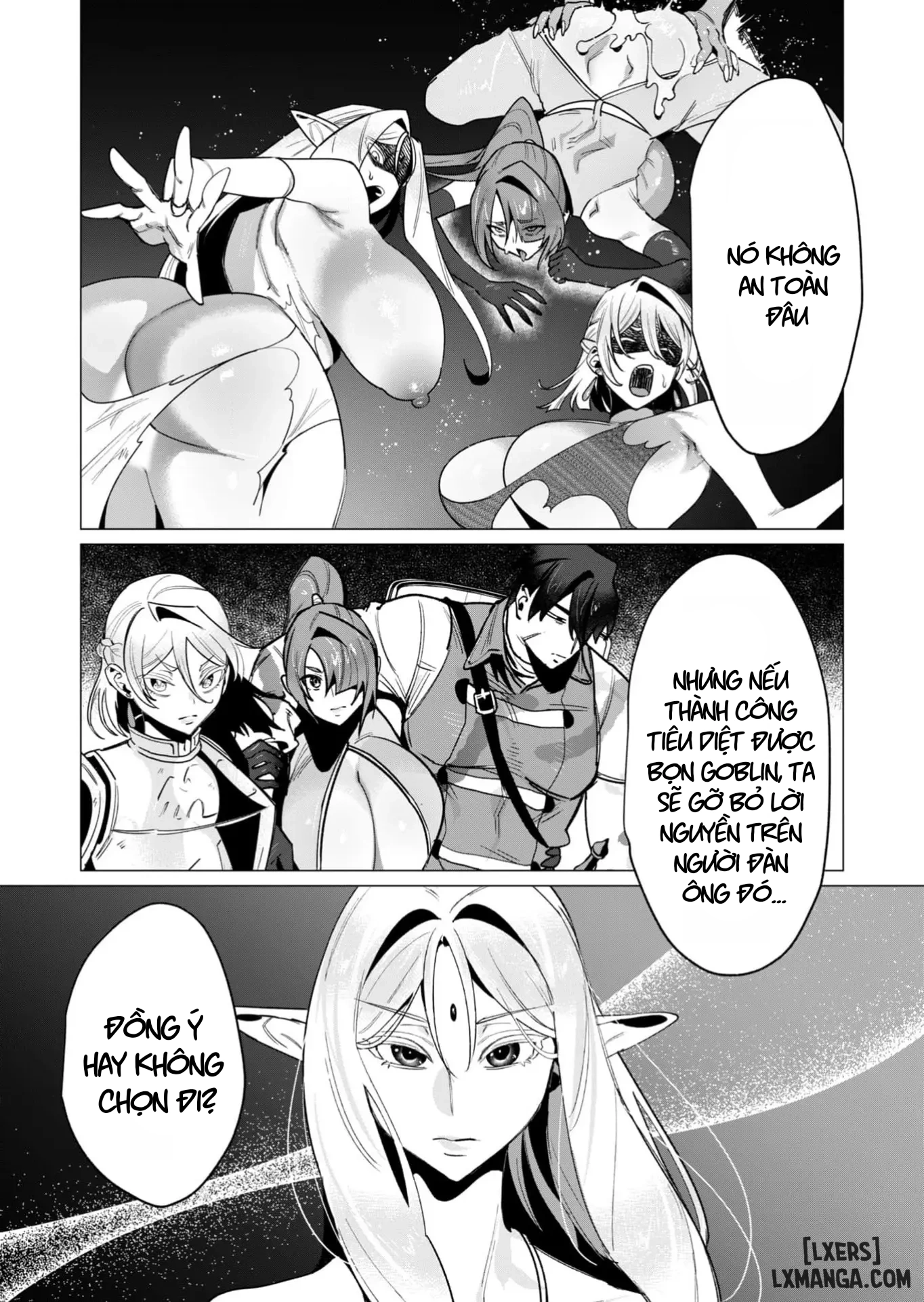 HentaiVN.net - Ảnh 34 - The Hero Wants A Married Woman As A Reward - Chap 15 : Dũng Sĩ và lời nguyền Dark Elf (Phần 2)