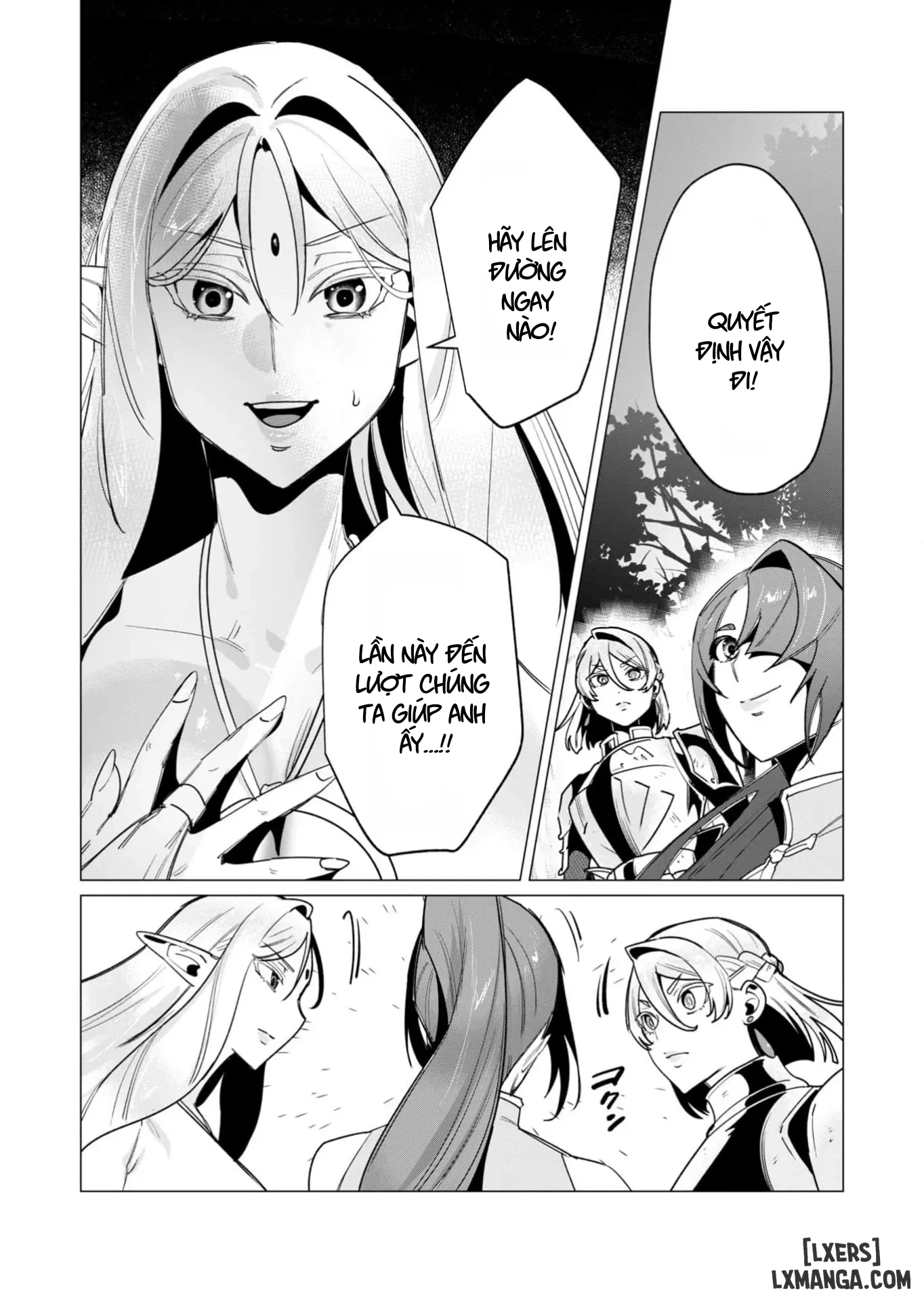 HentaiVN.net - Ảnh 6 - The Hero Wants A Married Woman As A Reward - Chap 15 : Dũng Sĩ và lời nguyền Dark Elf (Phần 2)