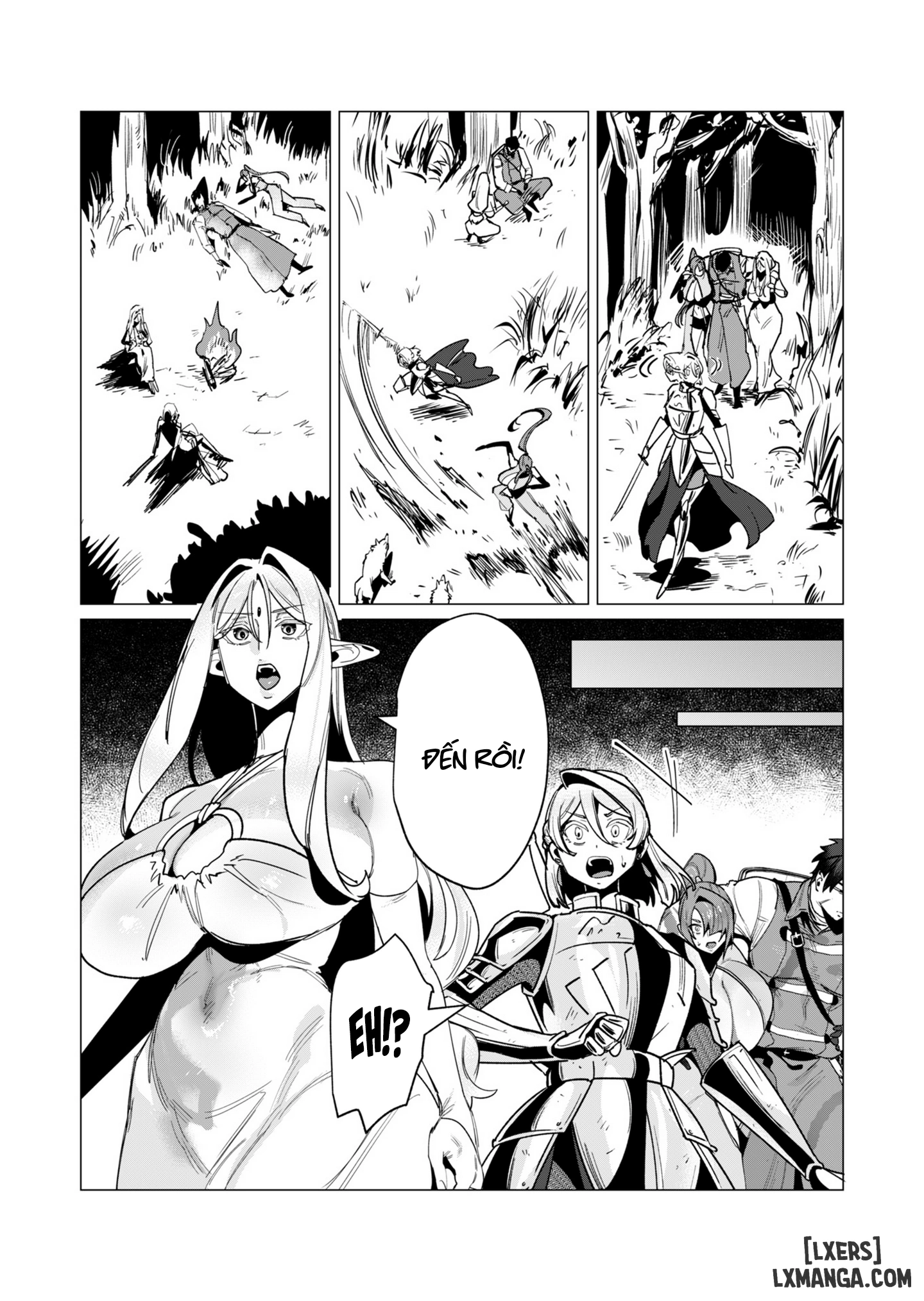 HentaiVN.net - Ảnh 7 - The Hero Wants A Married Woman As A Reward - Chap 15 : Dũng Sĩ và lời nguyền Dark Elf (Phần 2)