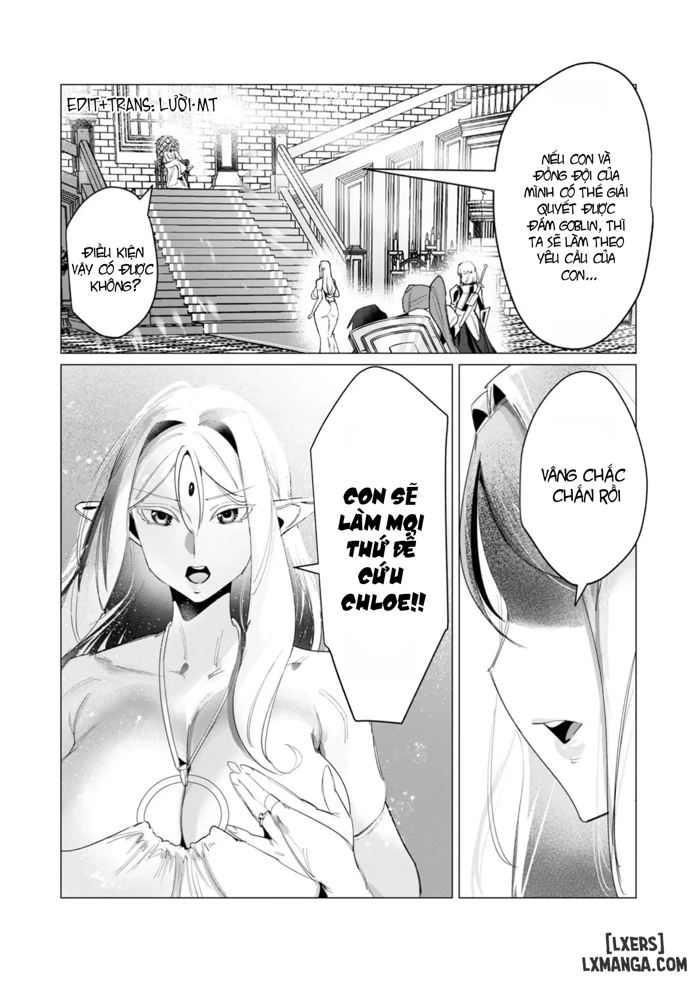 HentaiVN.net - Ảnh 3 - The Hero Wants A Married Woman As A Reward - Chap 16 : Dũng Sĩ và lời nguyền Dark Elf (Phần 3)