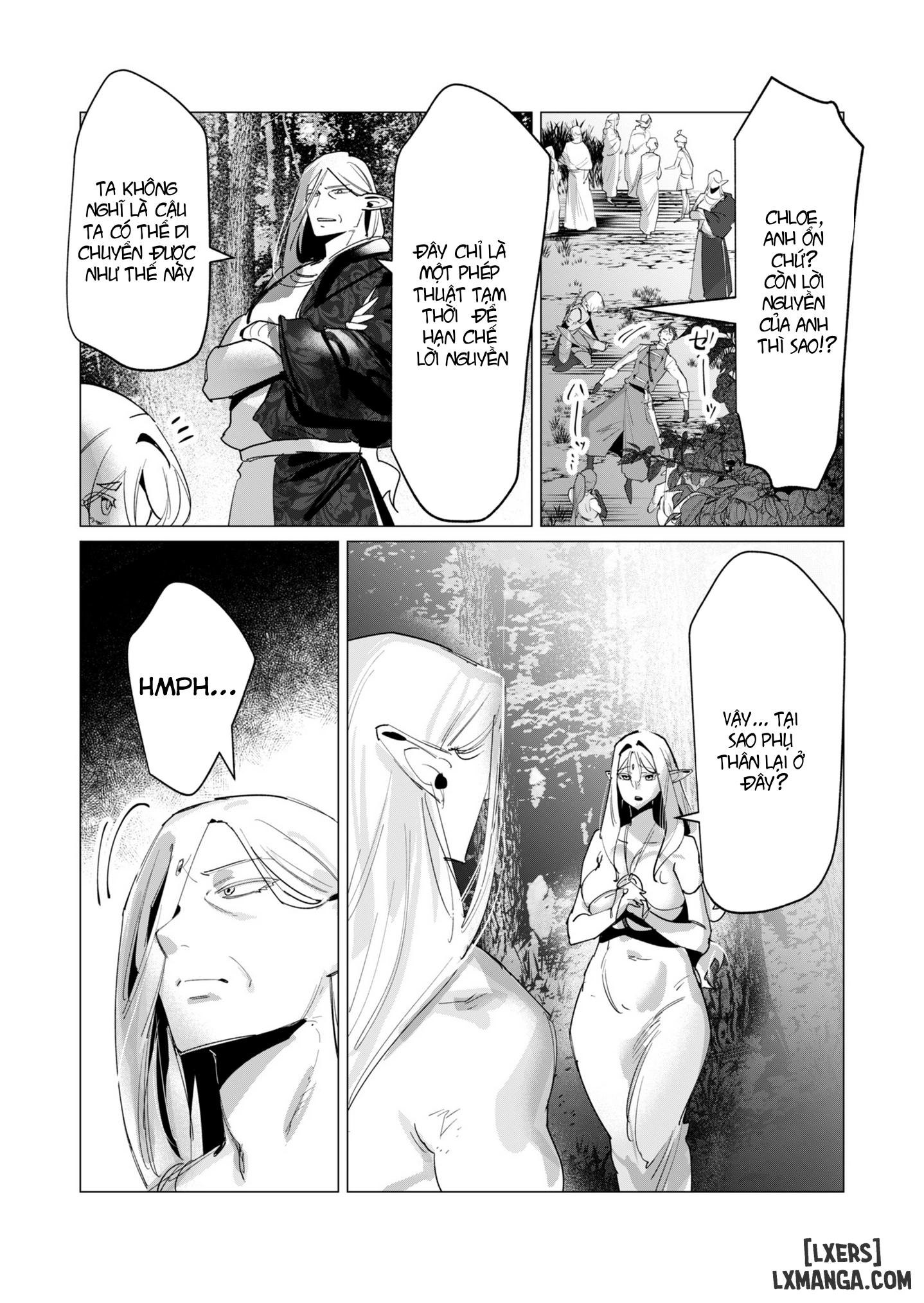 HentaiVN.net - Ảnh 32 - The Hero Wants A Married Woman As A Reward - Chap 16 : Dũng Sĩ và lời nguyền Dark Elf (Phần 3)