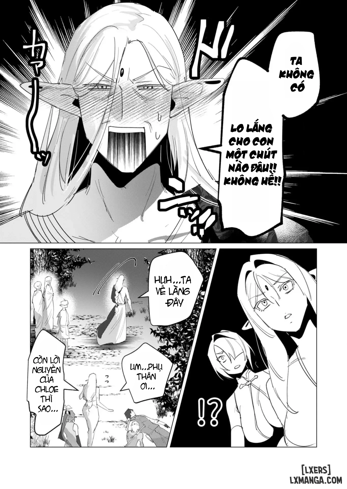 HentaiVN.net - Ảnh 34 - The Hero Wants A Married Woman As A Reward - Chap 16 : Dũng Sĩ và lời nguyền Dark Elf (Phần 3)