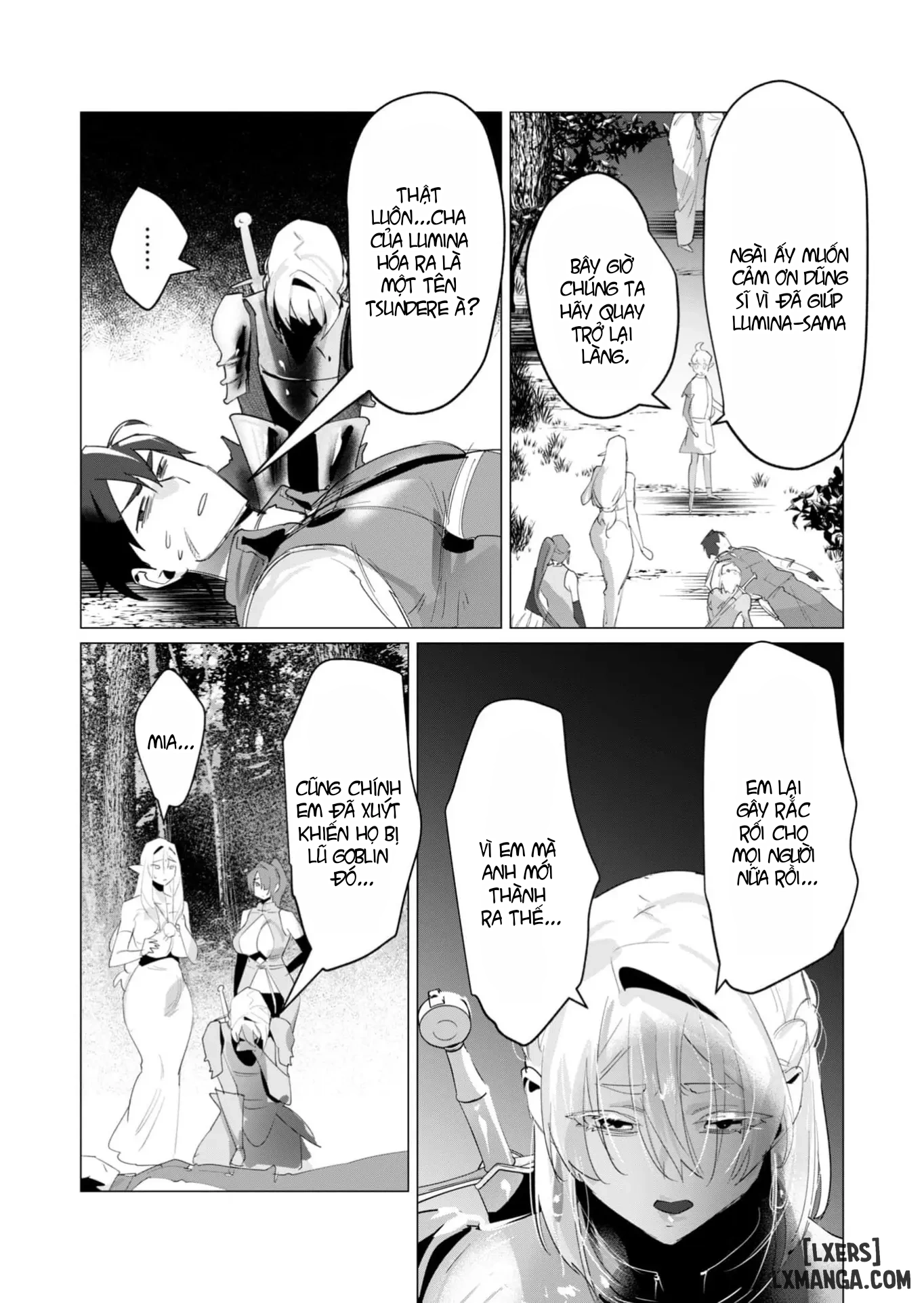 HentaiVN.net - Ảnh 36 - The Hero Wants A Married Woman As A Reward - Chap 16 : Dũng Sĩ và lời nguyền Dark Elf (Phần 3)