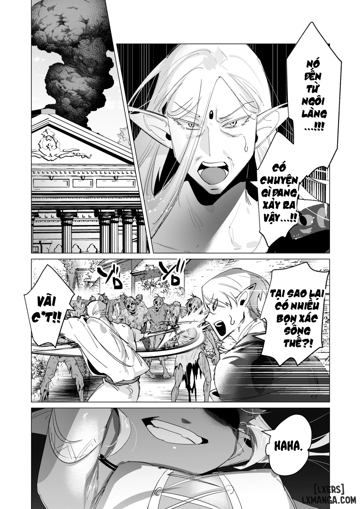 HentaiVN.net - Ảnh 39 - The Hero Wants A Married Woman As A Reward - Chap 16 : Dũng Sĩ và lời nguyền Dark Elf (Phần 3)