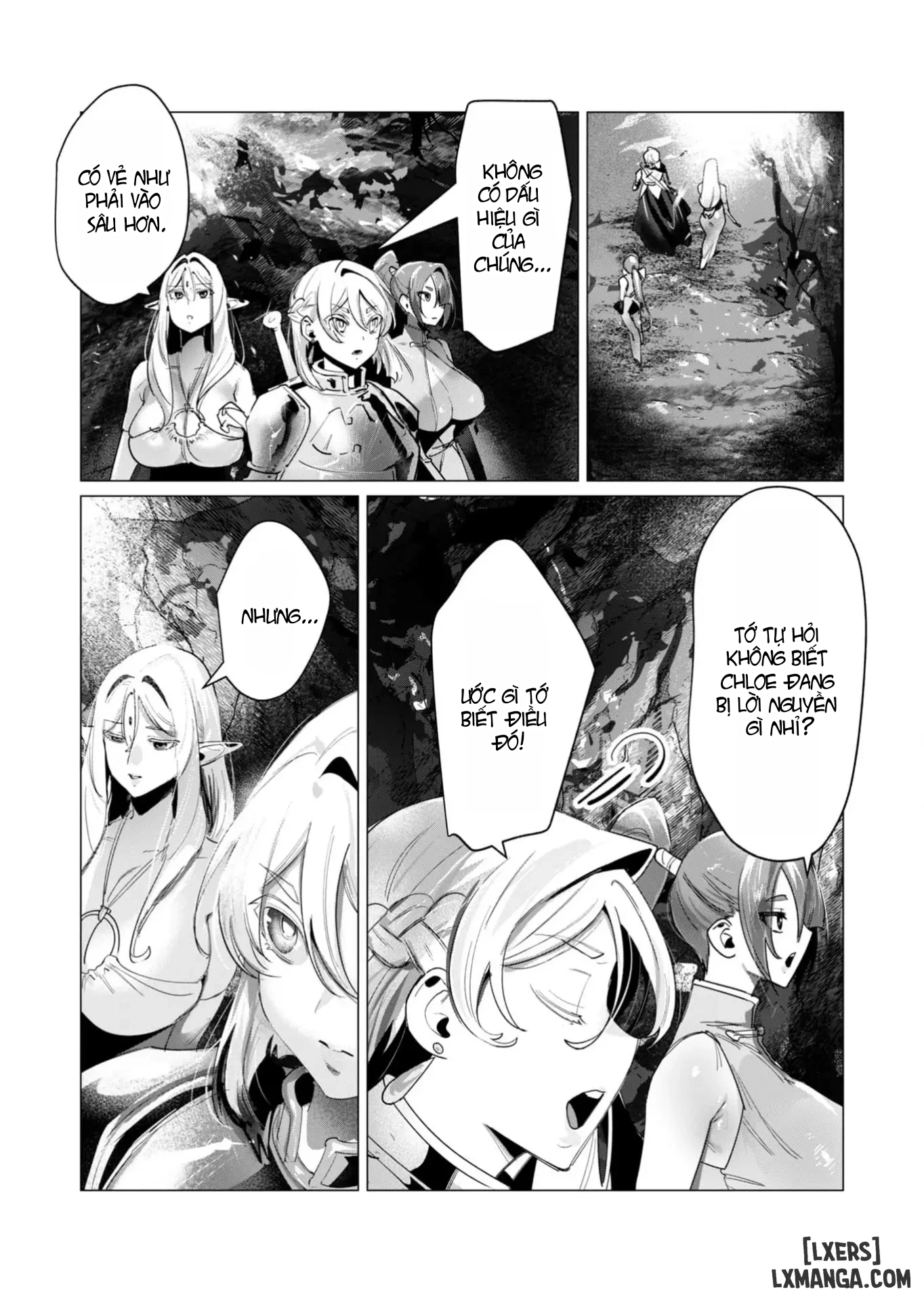 HentaiVN.net - Ảnh 7 - The Hero Wants A Married Woman As A Reward - Chap 16 : Dũng Sĩ và lời nguyền Dark Elf (Phần 3)