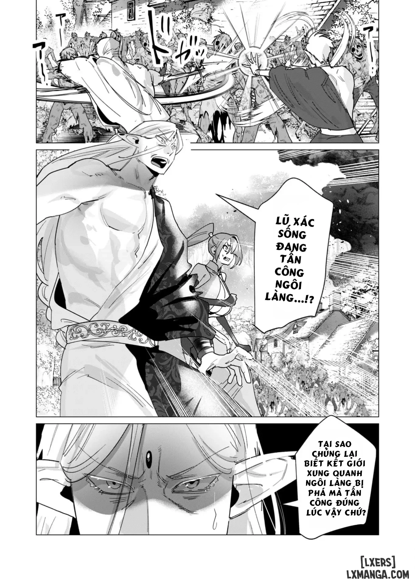 HentaiVN.net - Ảnh 16 - The Hero Wants A Married Woman As A Reward - Chap 17 : Dũng Sĩ và lời nguyền Dark Elf (Phần 4)