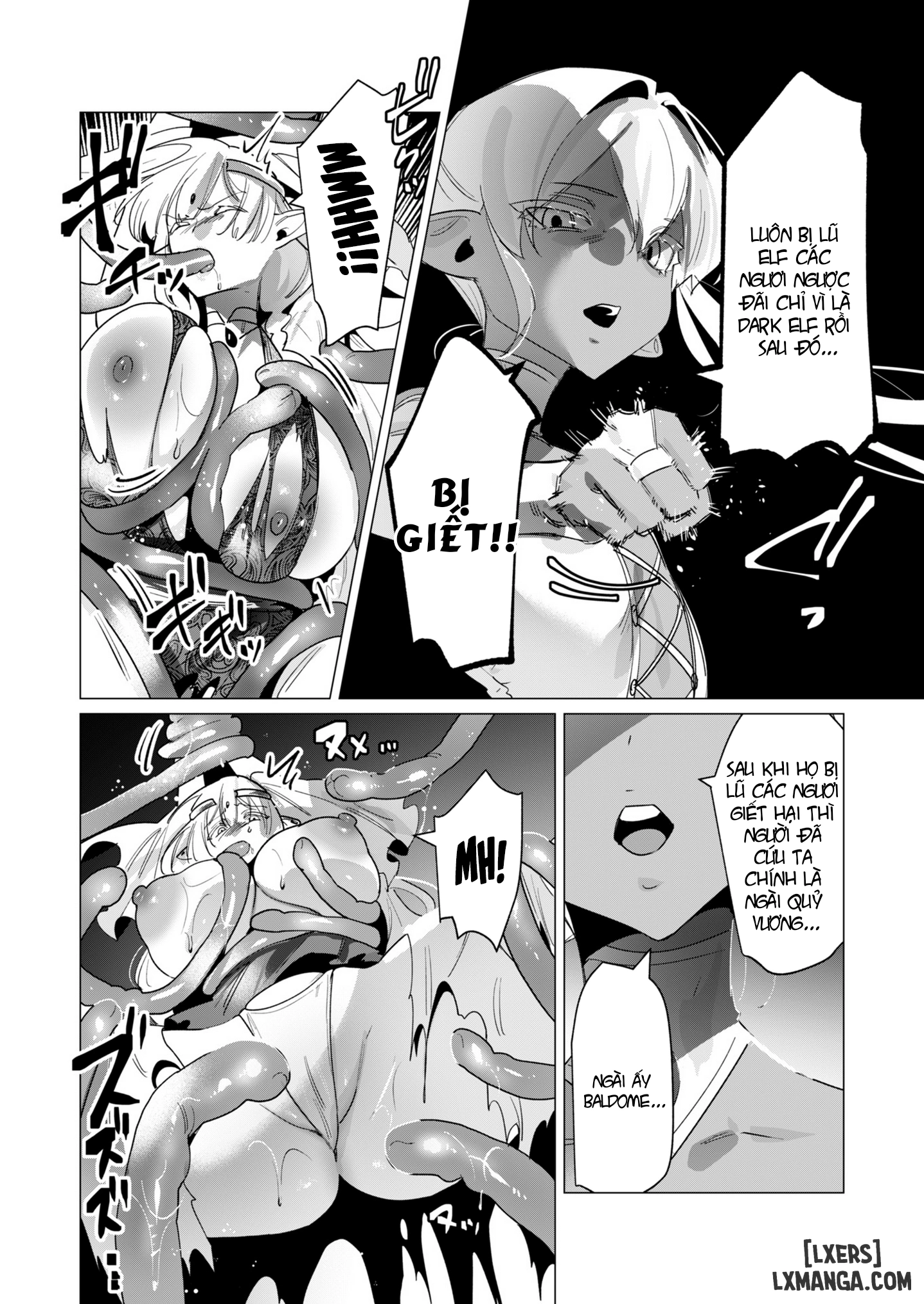 HentaiVN.net - Ảnh 25 - The Hero Wants A Married Woman As A Reward - Chap 17 : Dũng Sĩ và lời nguyền Dark Elf (Phần 4)
