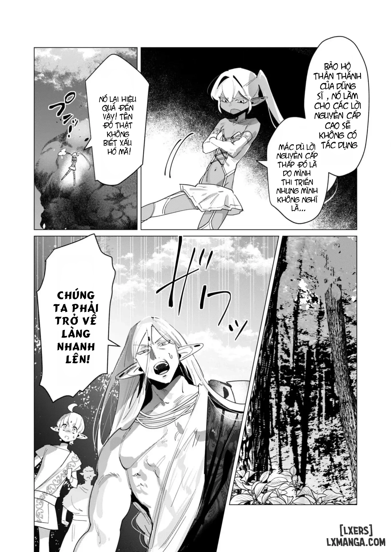 HentaiVN.net - Ảnh 5 - The Hero Wants A Married Woman As A Reward - Chap 17 : Dũng Sĩ và lời nguyền Dark Elf (Phần 4)