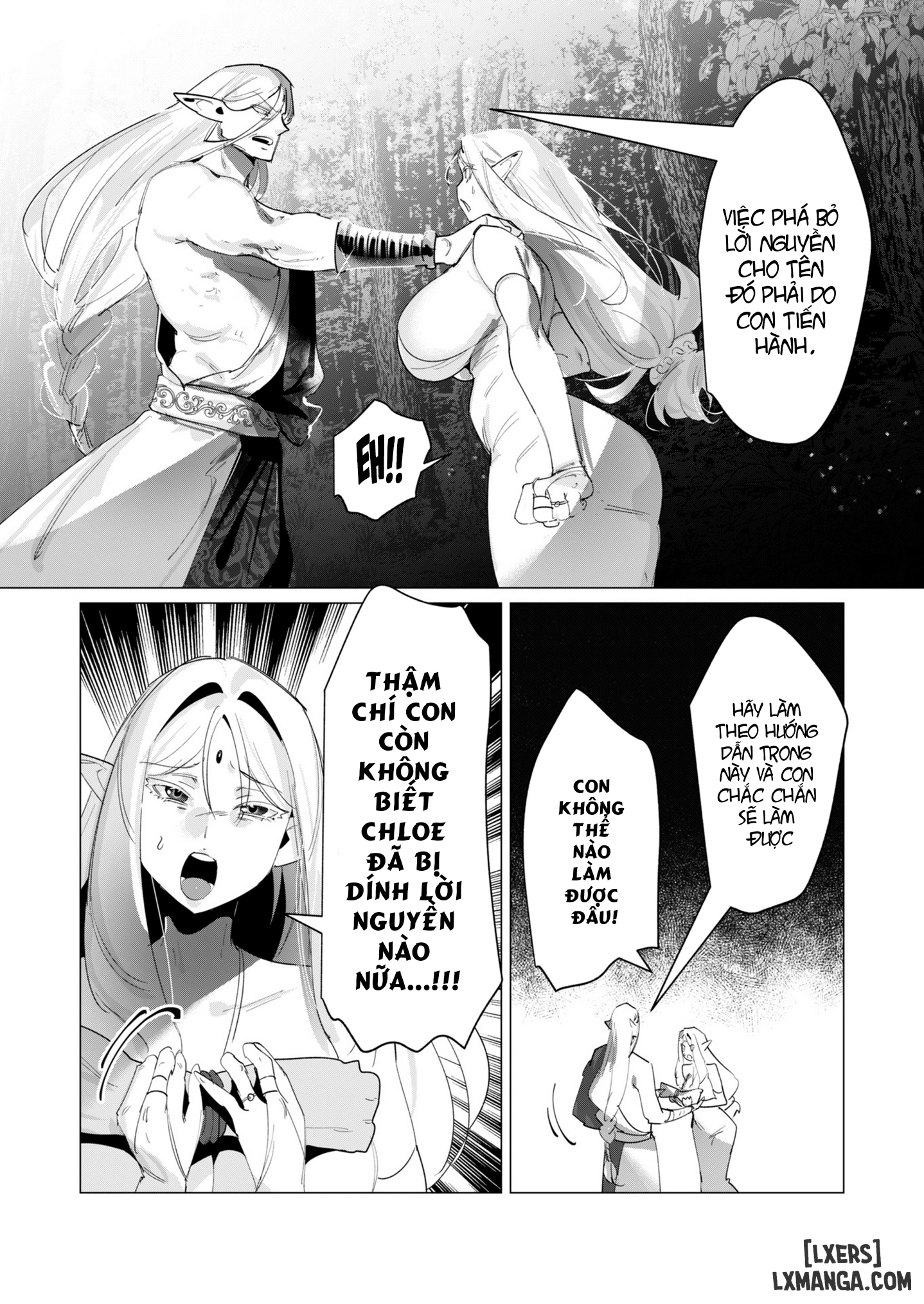 HentaiVN.net - Ảnh 7 - The Hero Wants A Married Woman As A Reward - Chap 17 : Dũng Sĩ và lời nguyền Dark Elf (Phần 4)