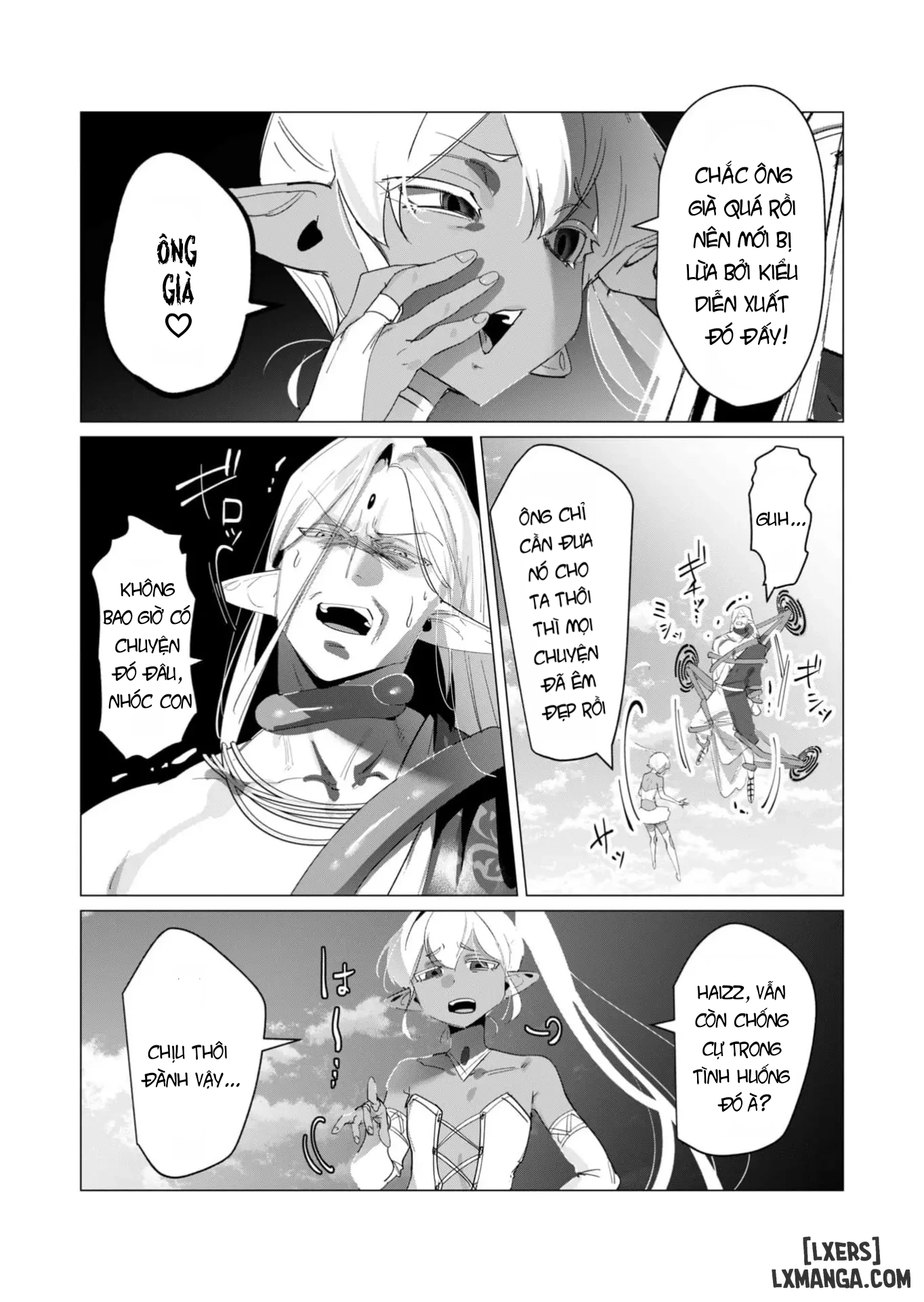 HentaiVN.net - Ảnh 10 - The Hero Wants A Married Woman As A Reward - Chap 18 : Dũng Sĩ và lời nguyền Dark Elf (Phần 5)