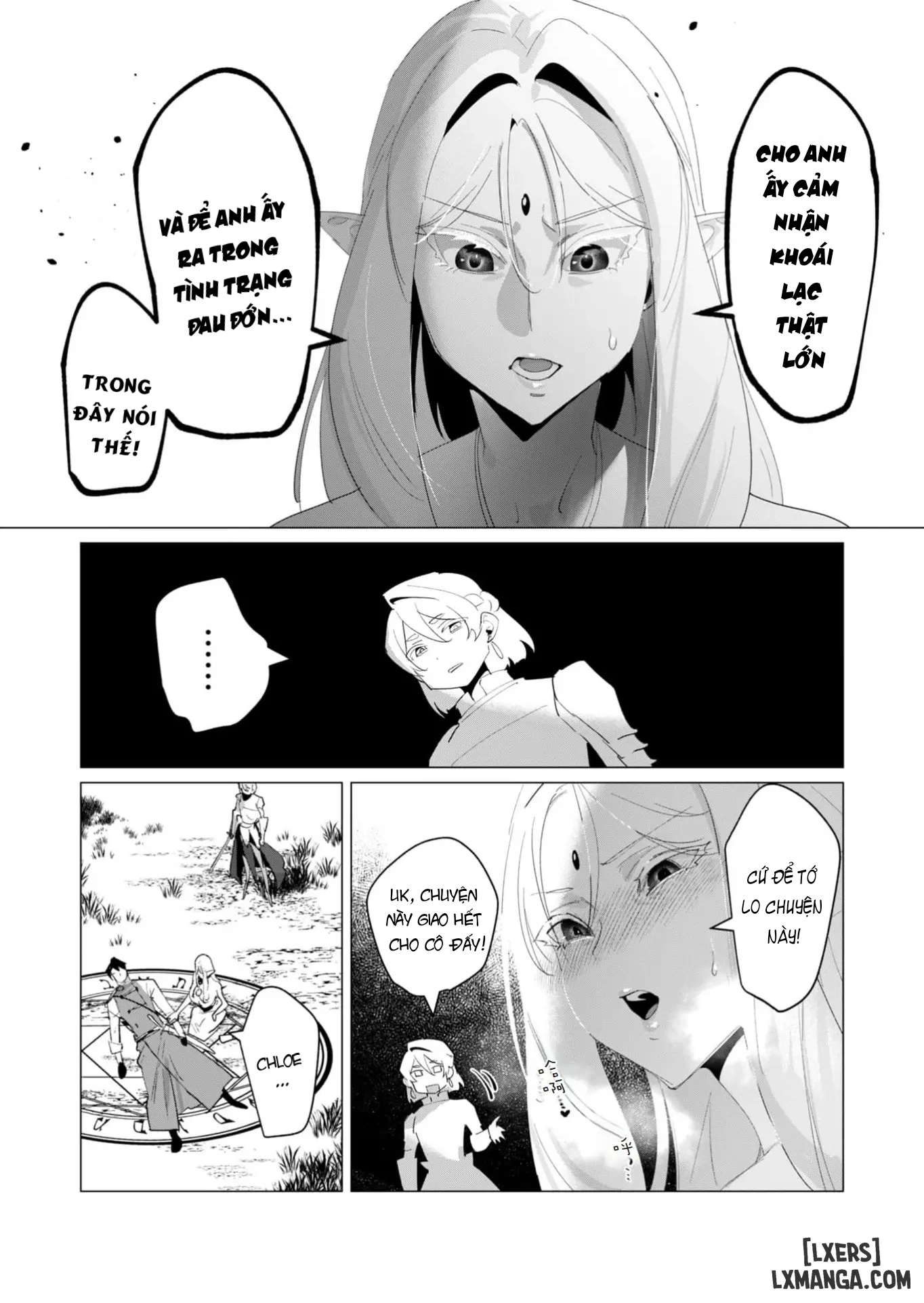 HentaiVN.net - Ảnh 16 - The Hero Wants A Married Woman As A Reward - Chap 18 : Dũng Sĩ và lời nguyền Dark Elf (Phần 5)