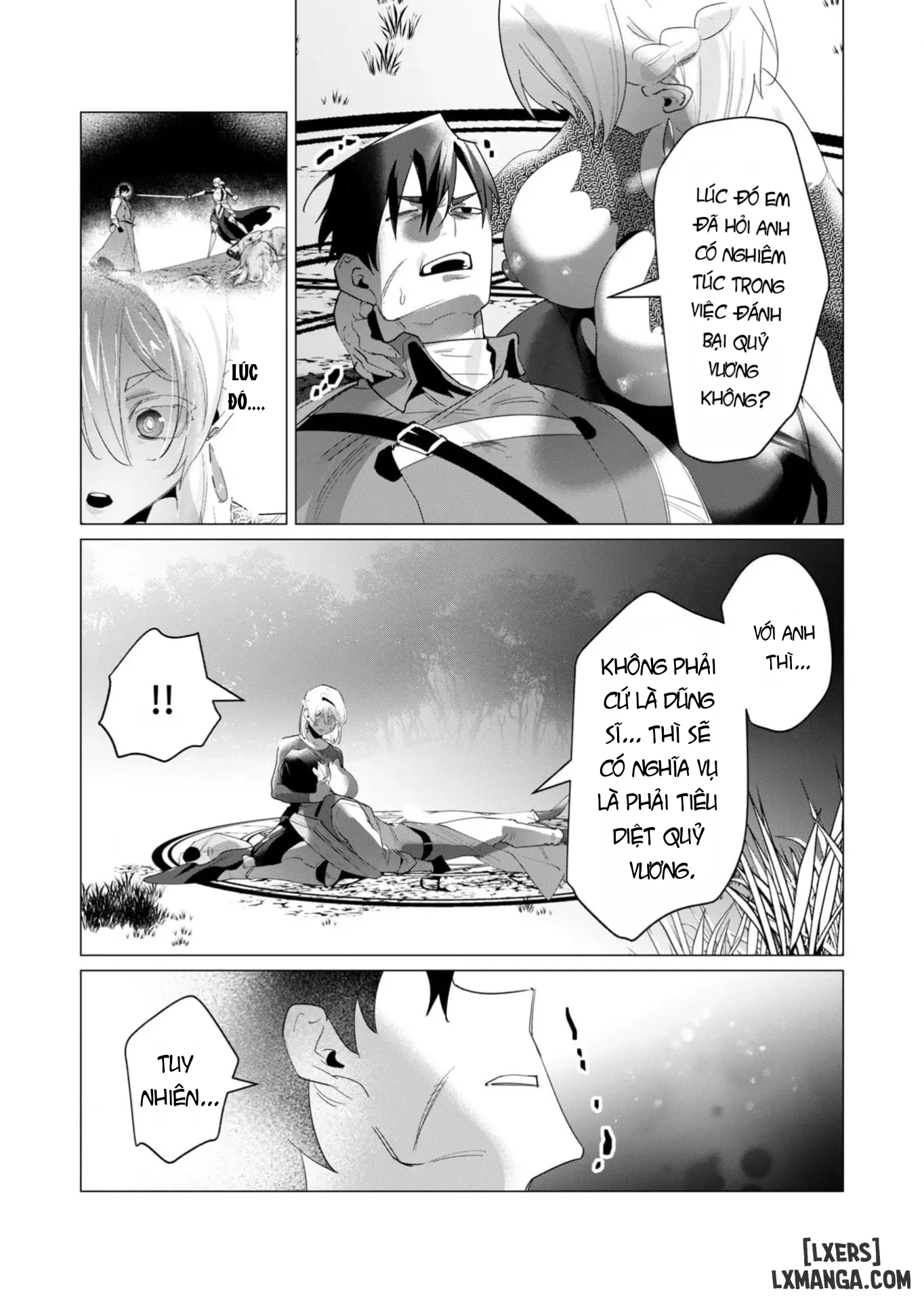 HentaiVN.net - Ảnh 31 - The Hero Wants A Married Woman As A Reward - Chap 18 : Dũng Sĩ và lời nguyền Dark Elf (Phần 5)