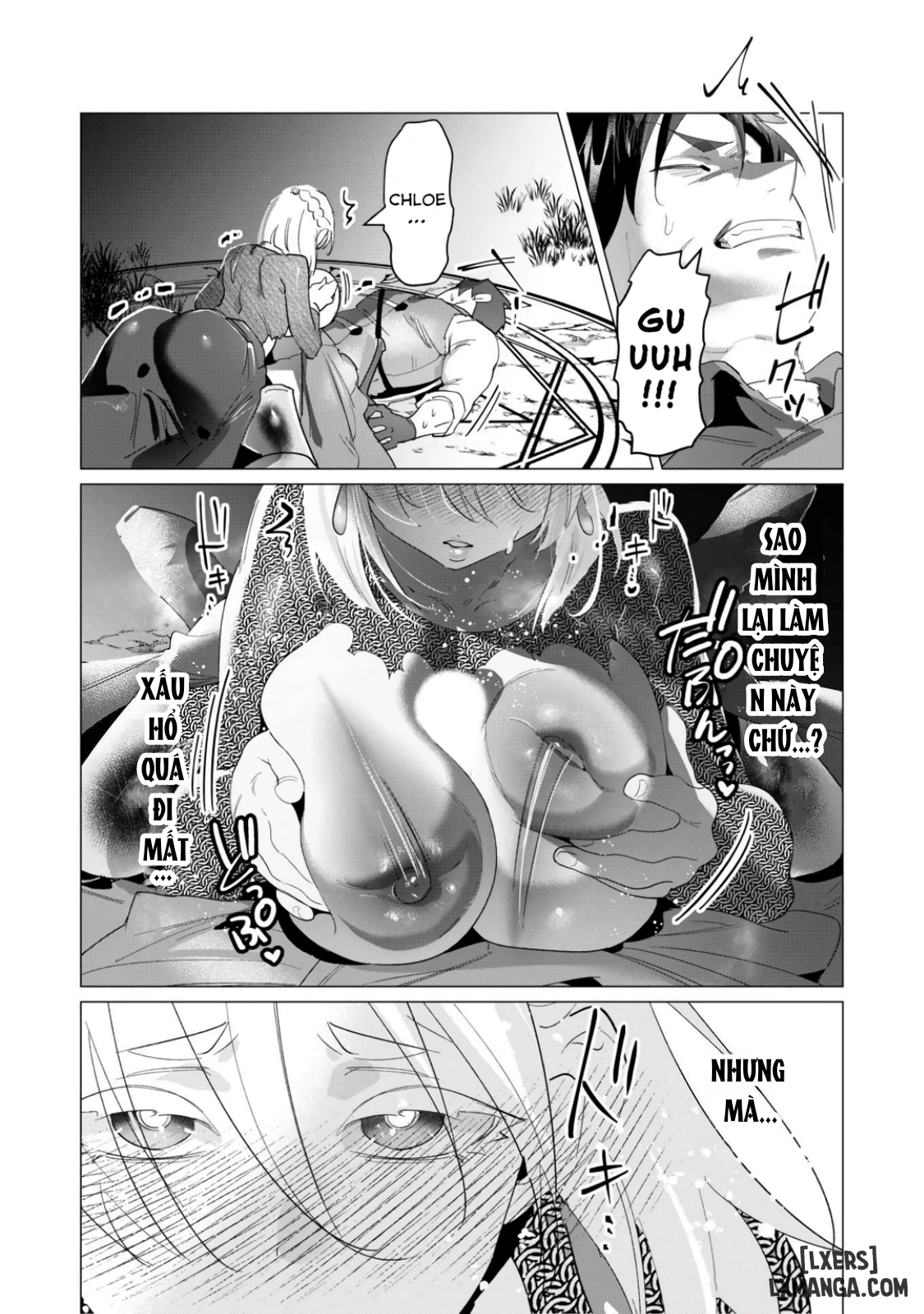 HentaiVN.net - Ảnh 35 - The Hero Wants A Married Woman As A Reward - Chap 18 : Dũng Sĩ và lời nguyền Dark Elf (Phần 5)
