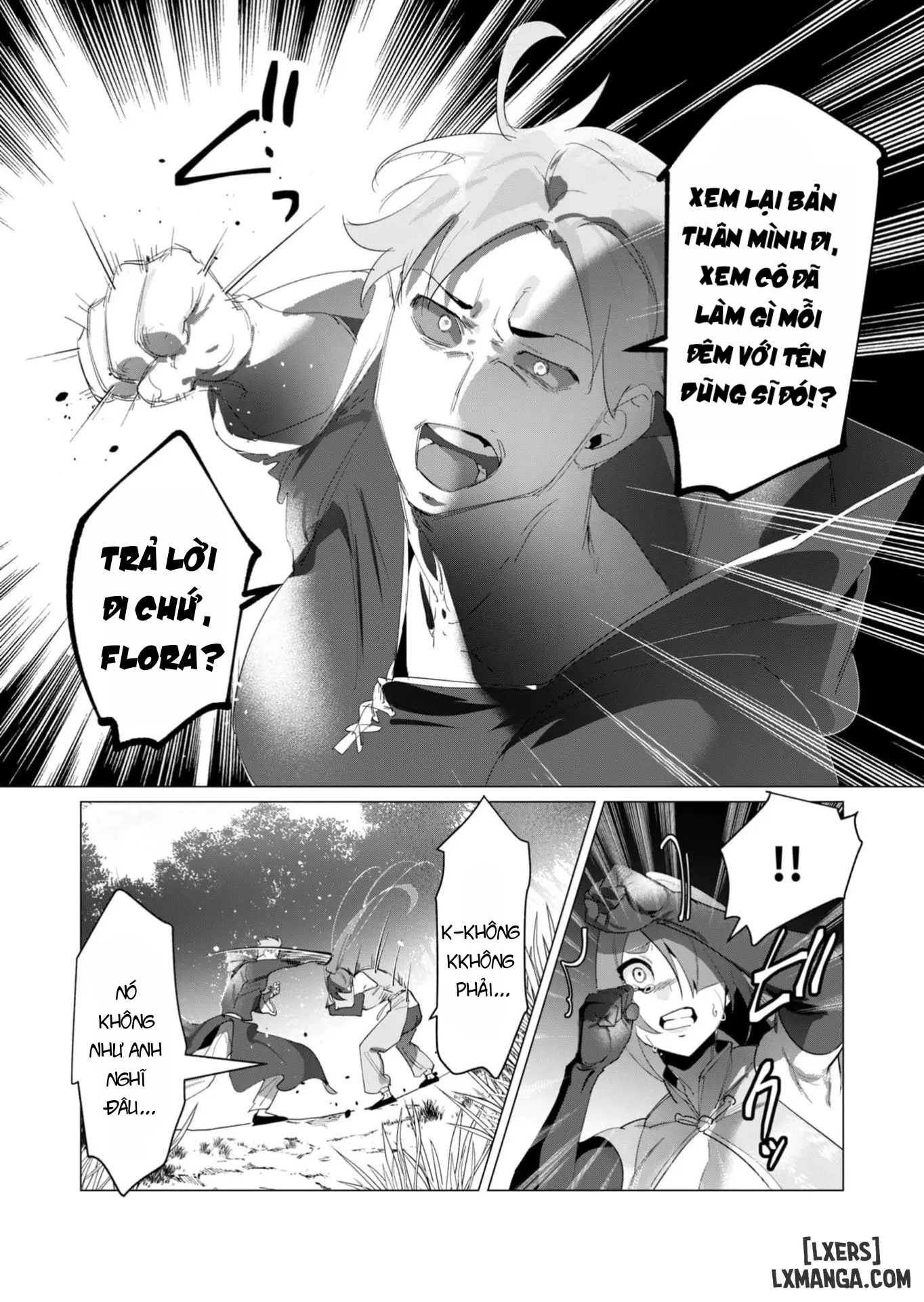 HentaiVN.net - Ảnh 5 - The Hero Wants A Married Woman As A Reward - Chap 18 : Dũng Sĩ và lời nguyền Dark Elf (Phần 5)