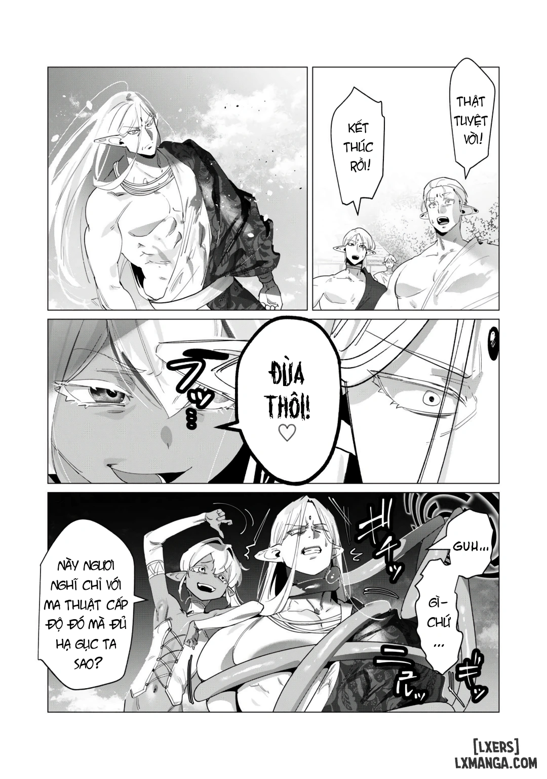 HentaiVN.net - Ảnh 9 - The Hero Wants A Married Woman As A Reward - Chap 18 : Dũng Sĩ và lời nguyền Dark Elf (Phần 5)