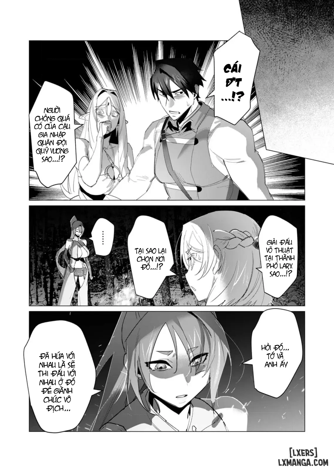 HentaiVN.net - Ảnh 11 - The Hero Wants A Married Woman As A Reward - Chap 19 : Dũng Sĩ và lời nguyền Dark Elf (Phần 6)