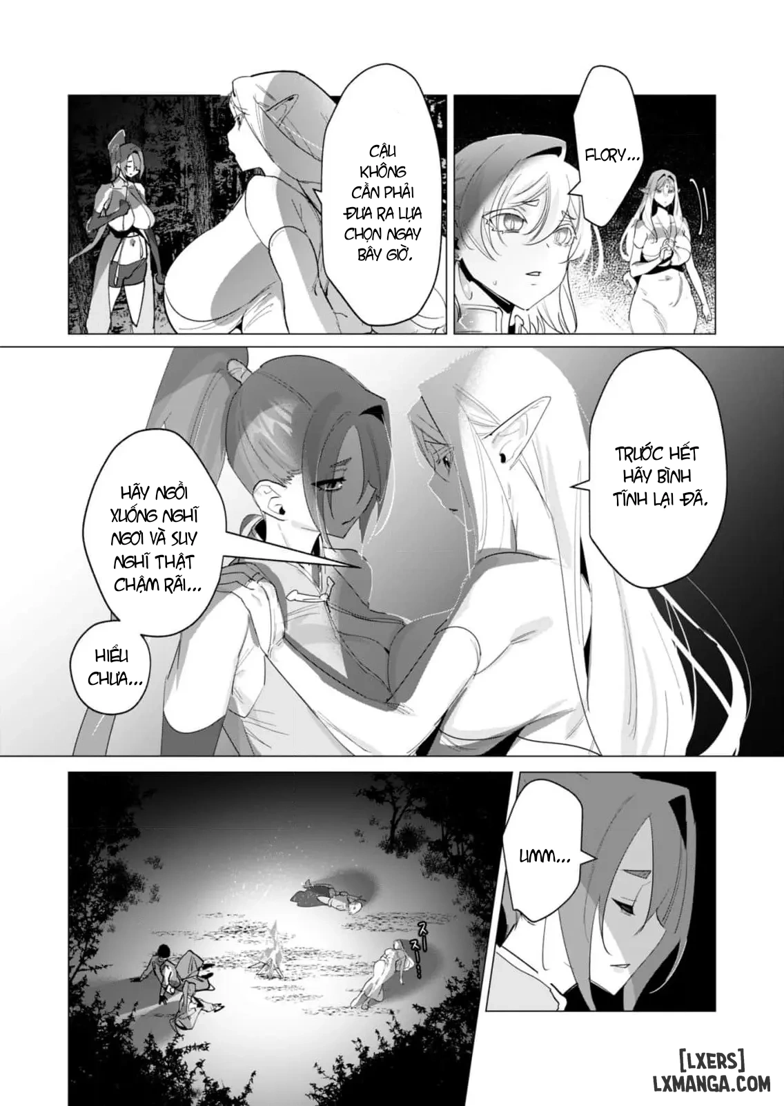 HentaiVN.net - Ảnh 13 - The Hero Wants A Married Woman As A Reward - Chap 19 : Dũng Sĩ và lời nguyền Dark Elf (Phần 6)
