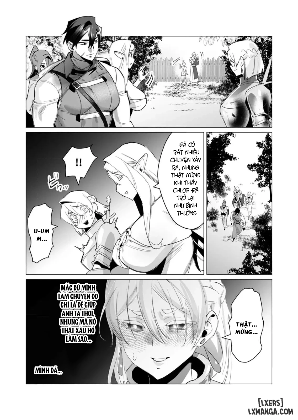 HentaiVN.net - Ảnh 6 - The Hero Wants A Married Woman As A Reward - Chap 19 : Dũng Sĩ và lời nguyền Dark Elf (Phần 6)