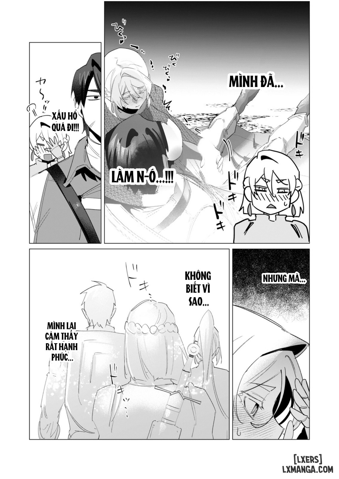 HentaiVN.net - Ảnh 7 - The Hero Wants A Married Woman As A Reward - Chap 19 : Dũng Sĩ và lời nguyền Dark Elf (Phần 6)
