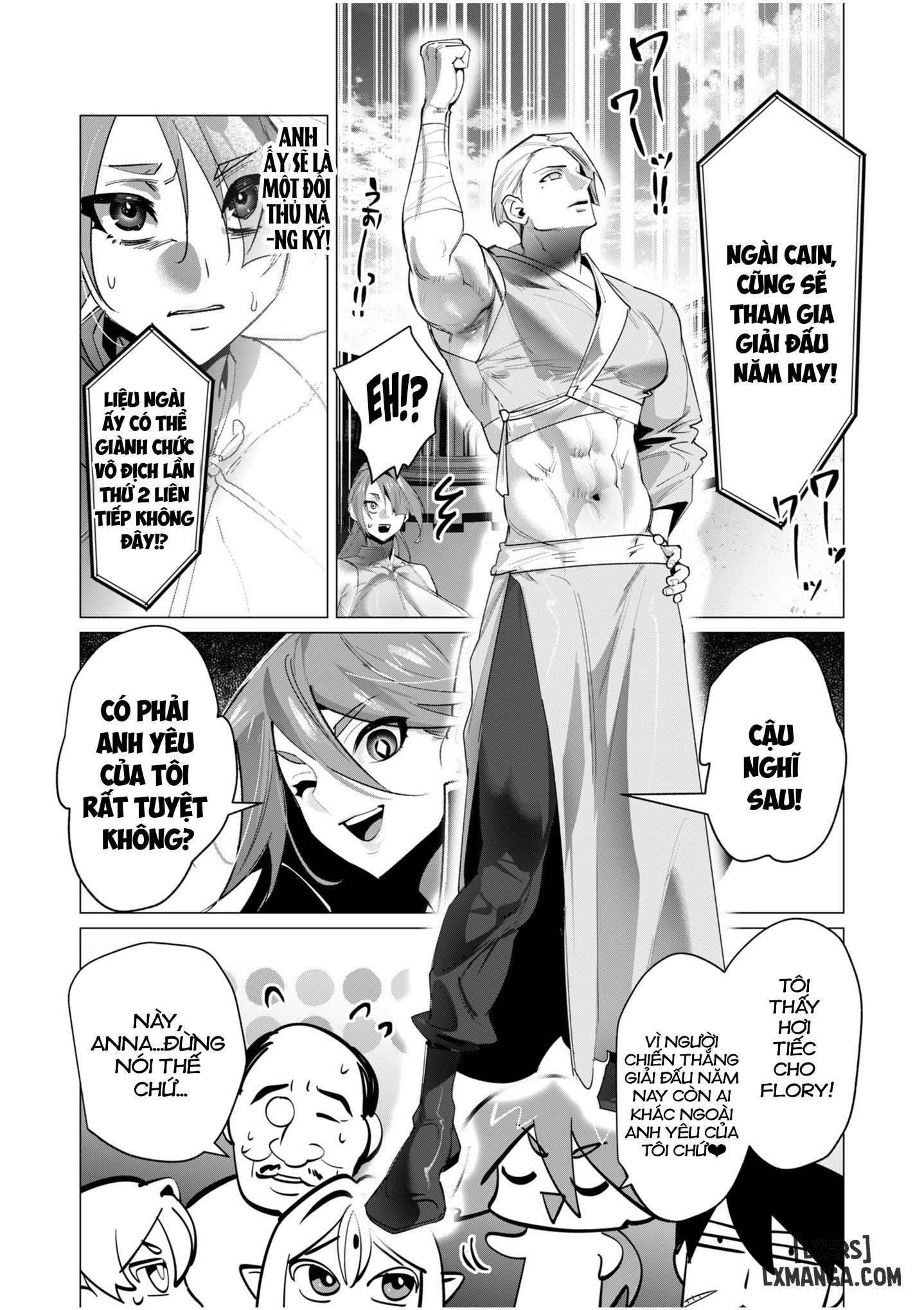 HentaiVN.net - Ảnh 10 - The Hero Wants A Married Woman As A Reward - Chap 20 : Dũng Sĩ và giải đấu võ thuật (Phần 1)
