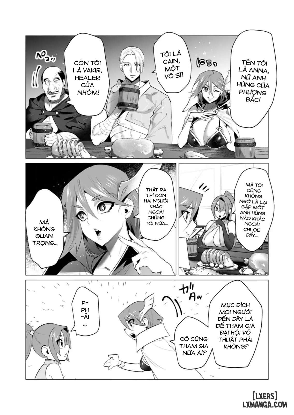 HentaiVN.net - Ảnh 5 - The Hero Wants A Married Woman As A Reward - Chap 20 : Dũng Sĩ và giải đấu võ thuật (Phần 1)