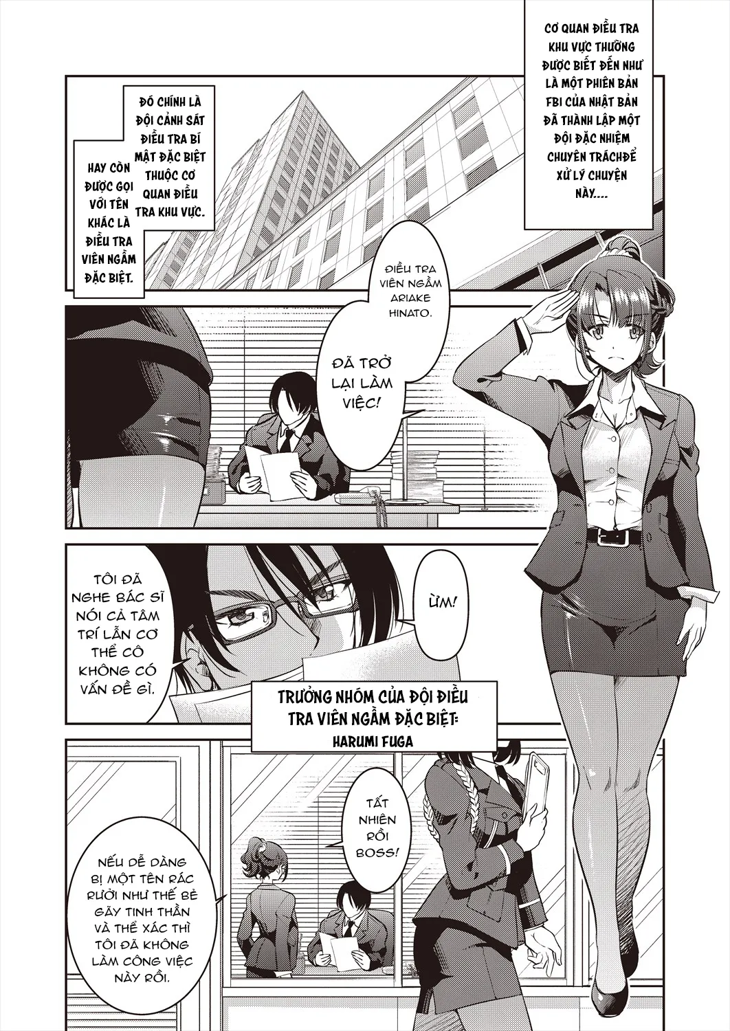 HentaiVN.net - Ảnh 8 - Sennyuu! Inbaku Onna Sousakan! - Chap 1