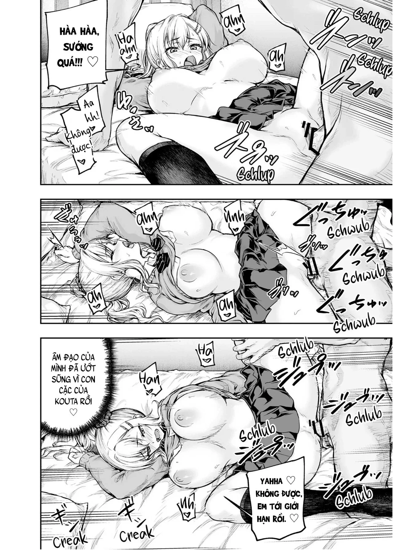 HentaiVN.net - Ảnh 10 - Mama ga Muchuu na Musume no Kareshi - Kono Chinpo wa Kyouikujou Yoroshikunai node Mama ga Shori Shimasu. - Phần 1: Cả mẹ cả con.