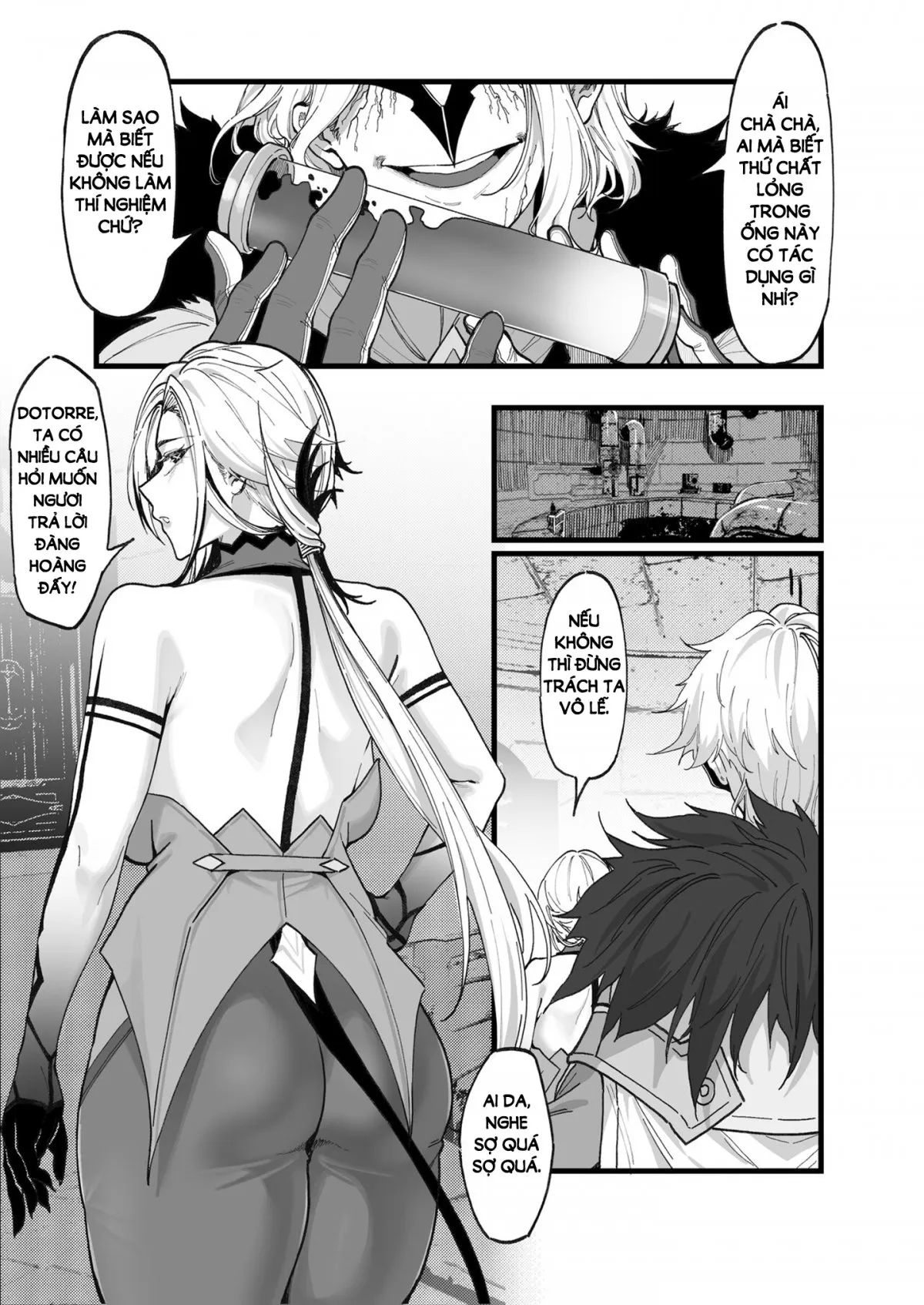 HentaiVN.net - Ảnh 3 - Nghiên cứu của Bác sĩ... [博士の研究, Hakase no Kenkyuu] - Chap 1: Thử thuốc kích dục cùng Arlecchino