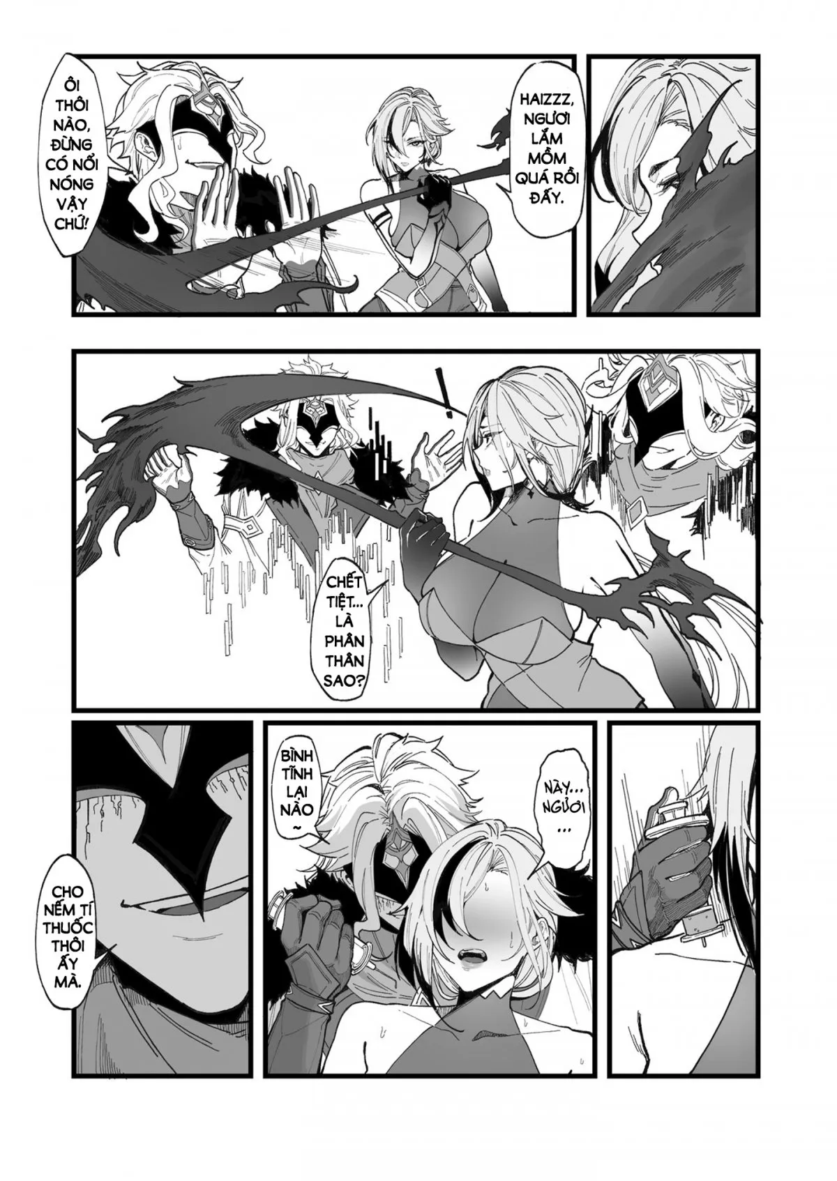 HentaiVN.net - Ảnh 4 - Nghiên cứu của Bác sĩ... [博士の研究, Hakase no Kenkyuu] - Chap 1: Thử thuốc kích dục cùng Arlecchino