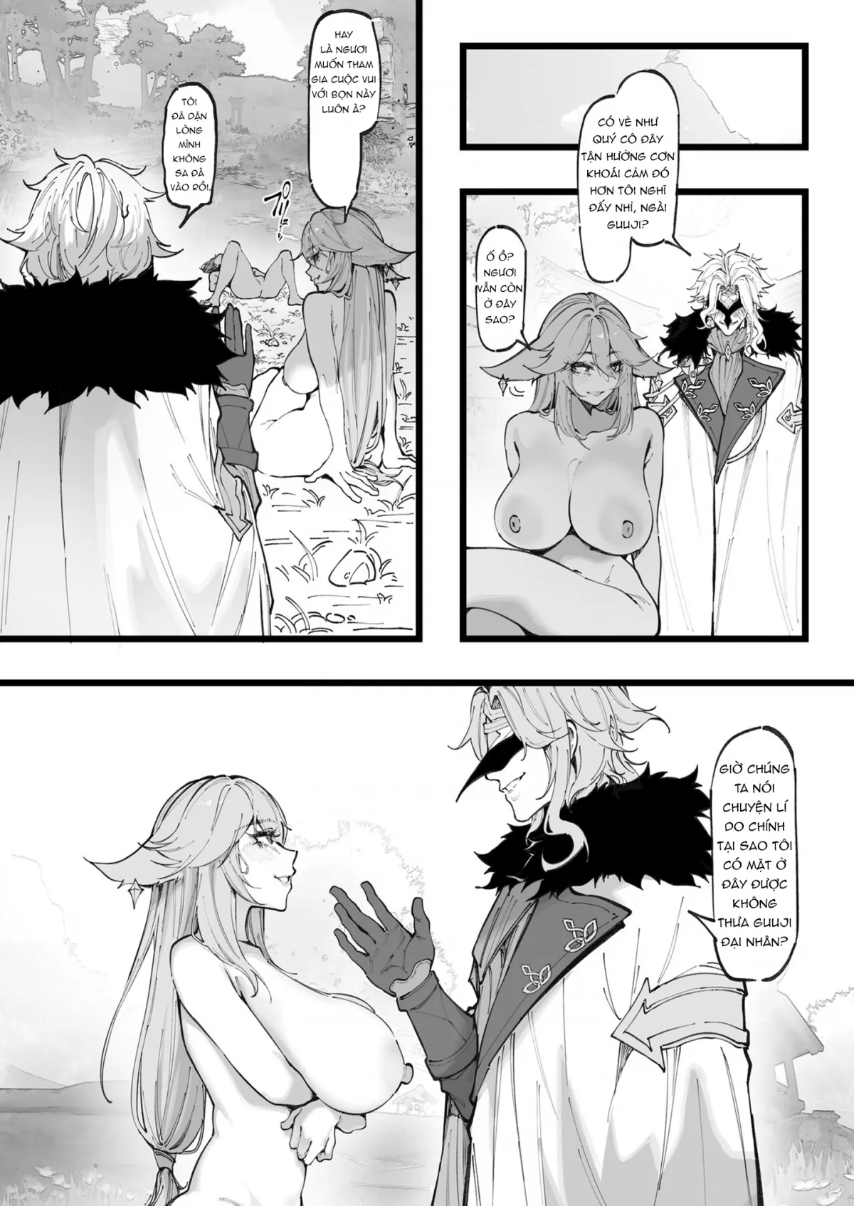 HentaiVN.net - Ảnh 16 - Nghiên cứu của Bác sĩ... [博士の研究, Hakase no Kenkyuu] - Chap 2: Úp sọt Yae Miko và Shinobu