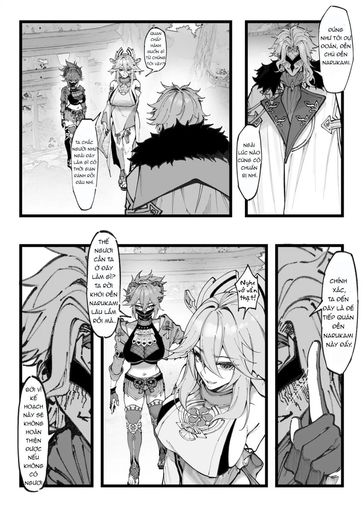 HentaiVN.net - Ảnh 4 - Nghiên cứu của Bác sĩ... [博士の研究, Hakase no Kenkyuu] - Chap 2: Úp sọt Yae Miko và Shinobu