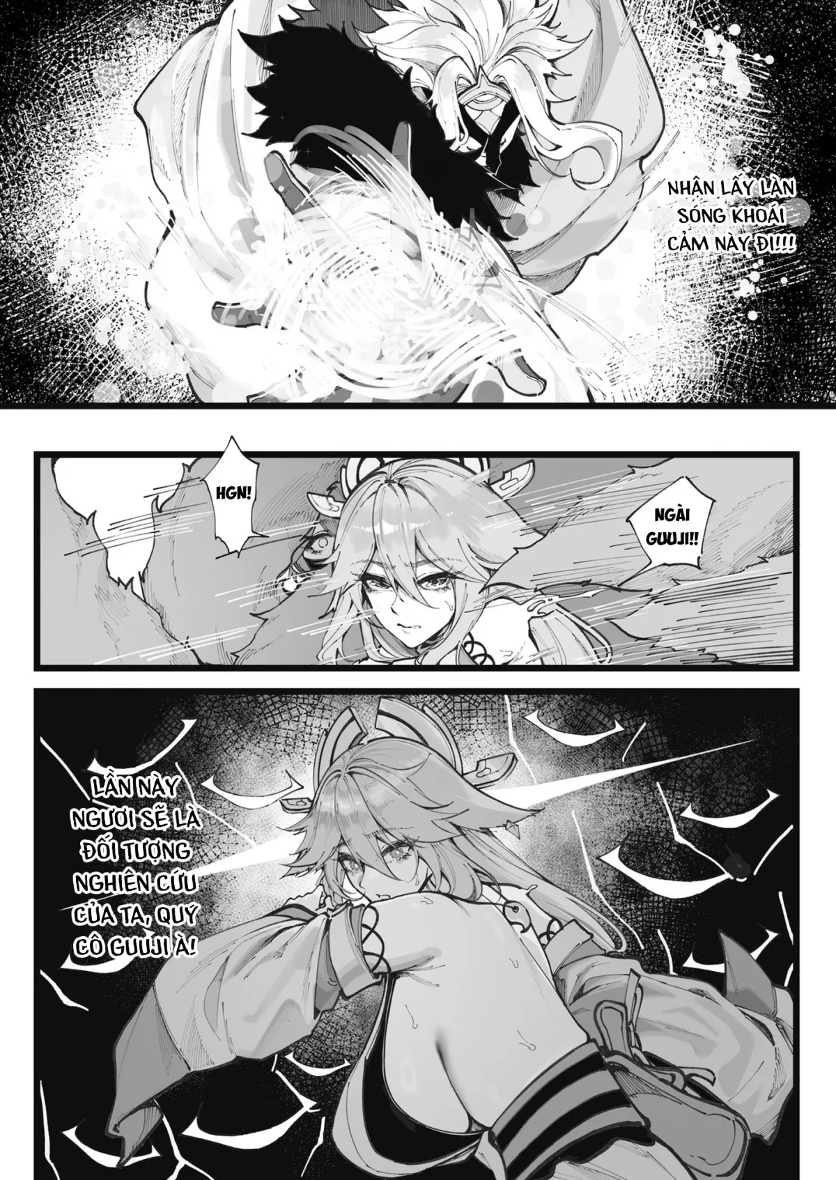 HentaiVN.net - Ảnh 5 - Nghiên cứu của Bác sĩ... [博士の研究, Hakase no Kenkyuu] - Chap 2: Úp sọt Yae Miko và Shinobu