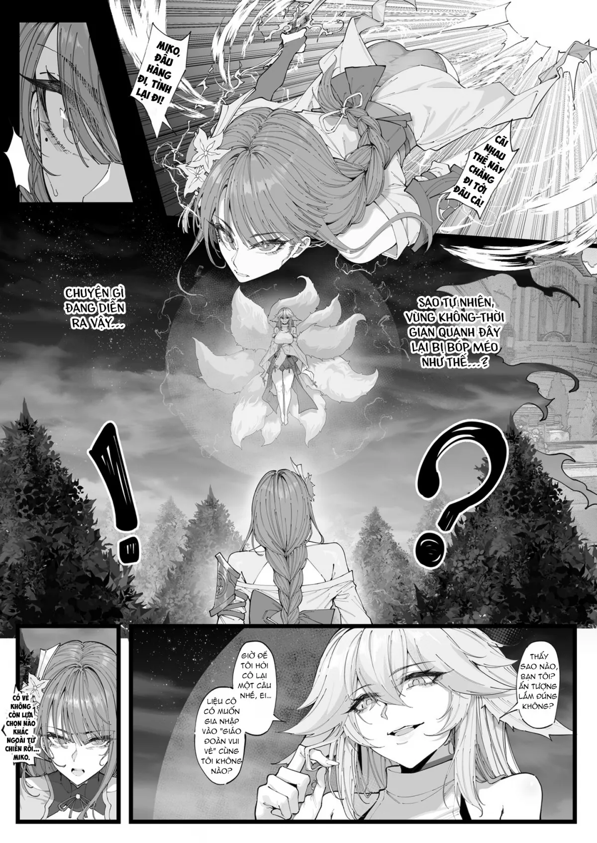 HentaiVN.net - Ảnh 4 - Nghiên cứu của Bác sĩ... [博士の研究, Hakase no Kenkyuu] - Chap 4.1 (Phần đầu): Bị Miko kéo đến không gian khác, Shogun bị địt banh xác.